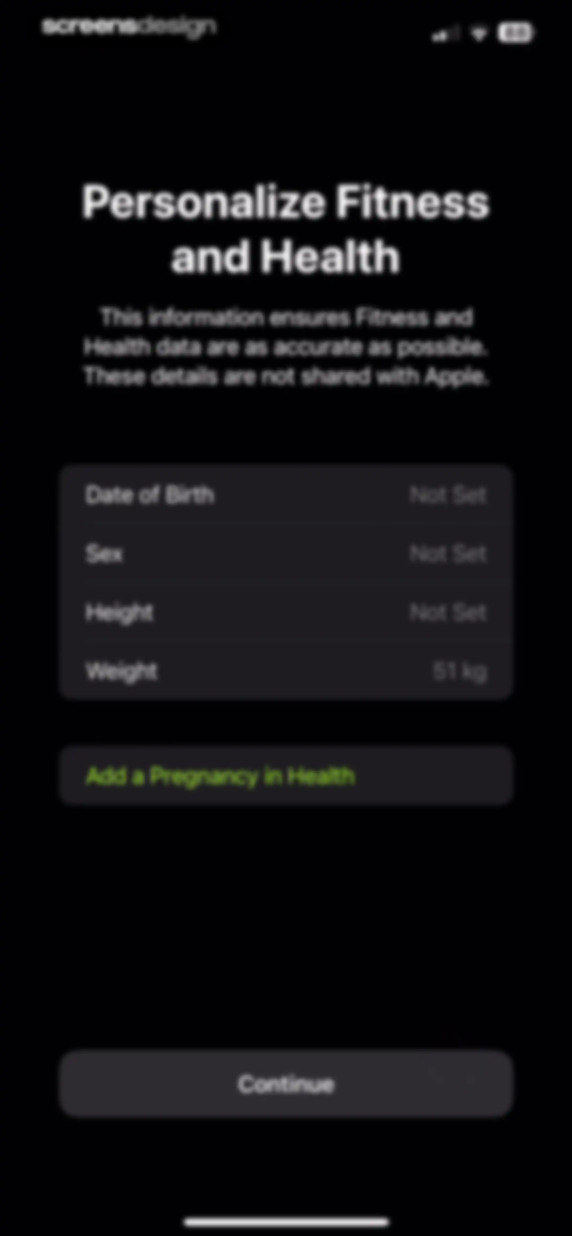 Apple Fitness screen 2