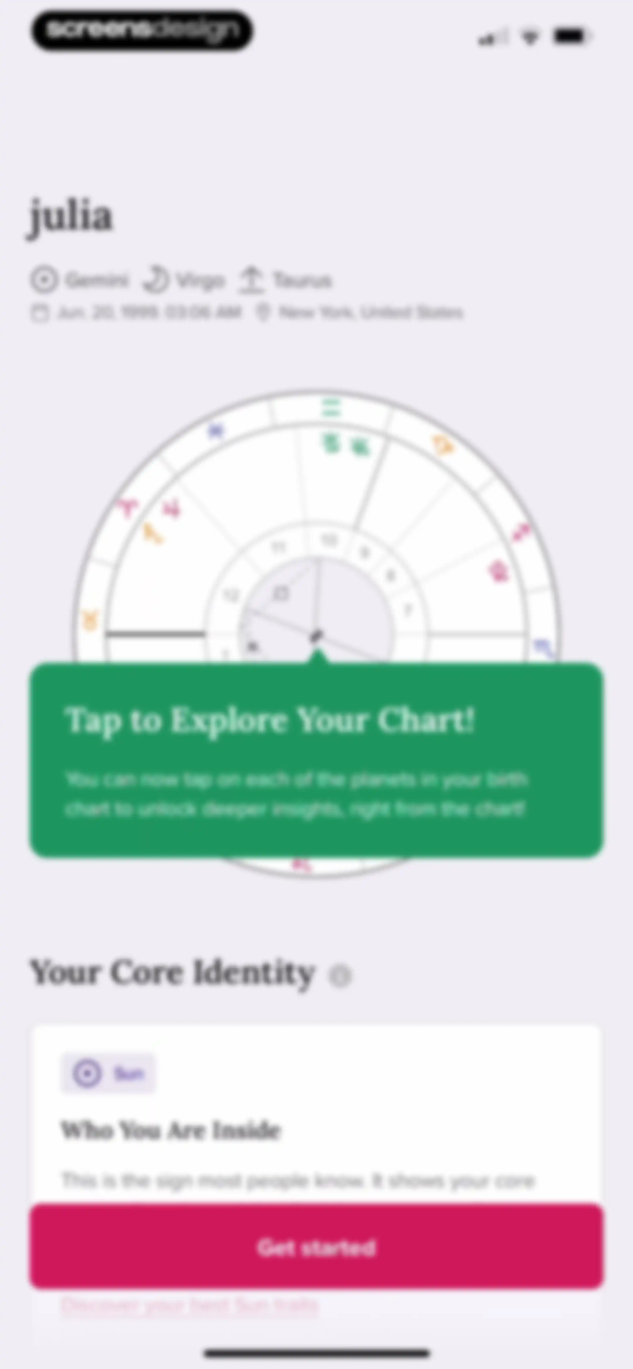 FORCETELLER: Daily Horoscope screen 17