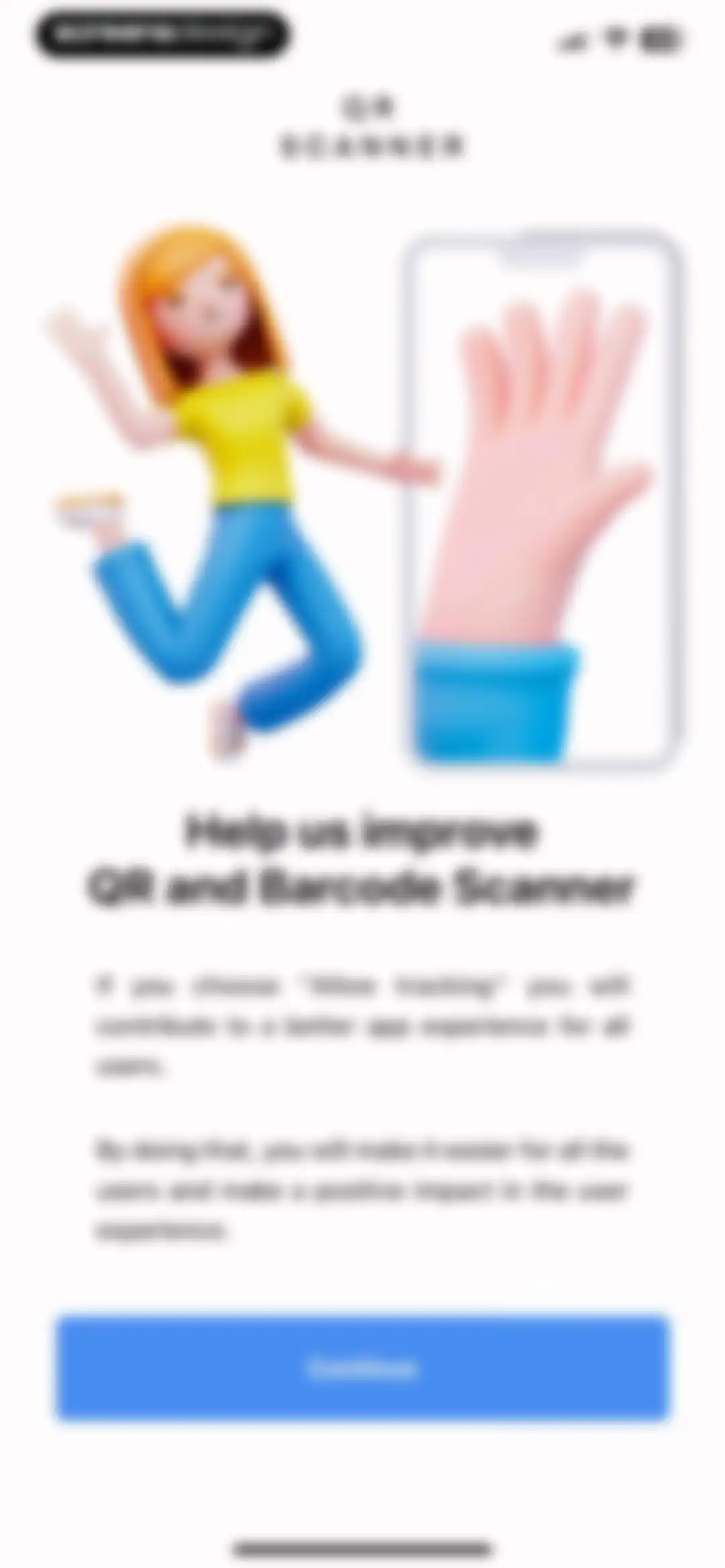 QR and Barcode Scanner. screen 2