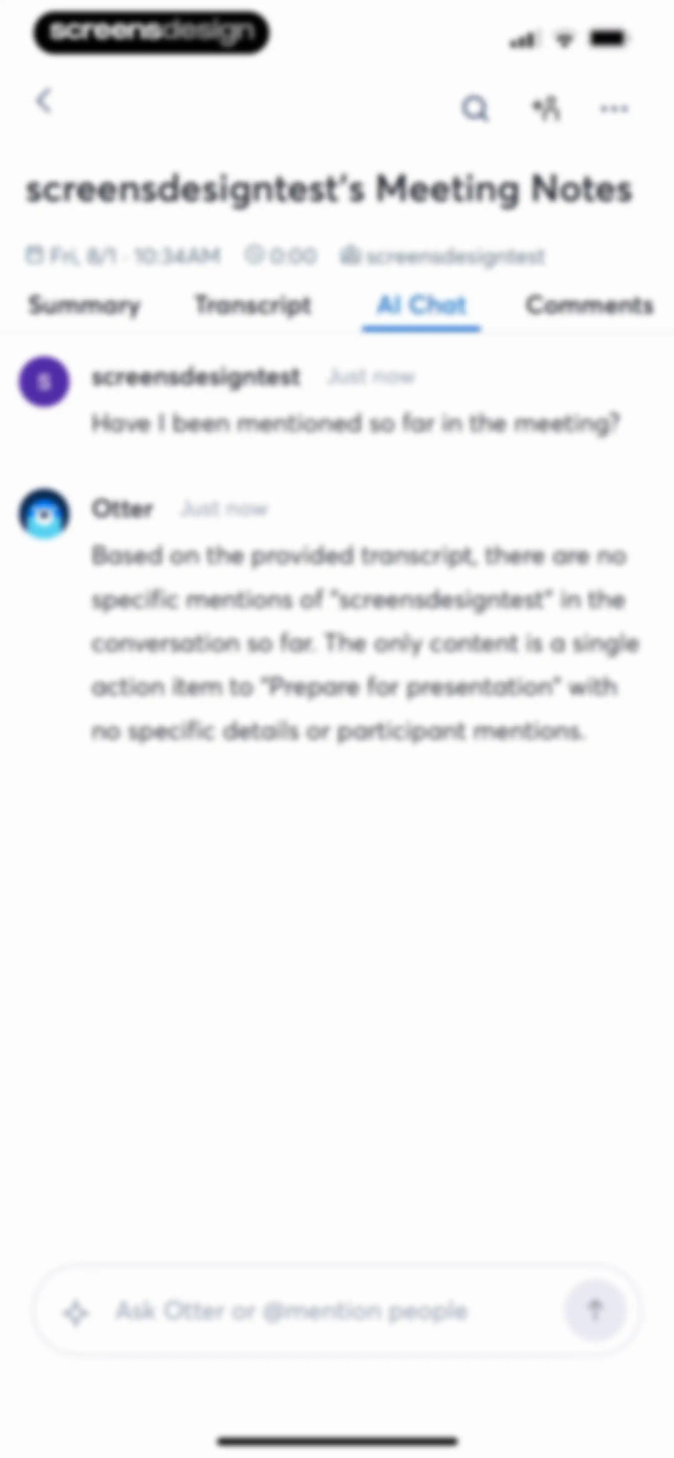 Otter Transcribe Voice Notes screen 34