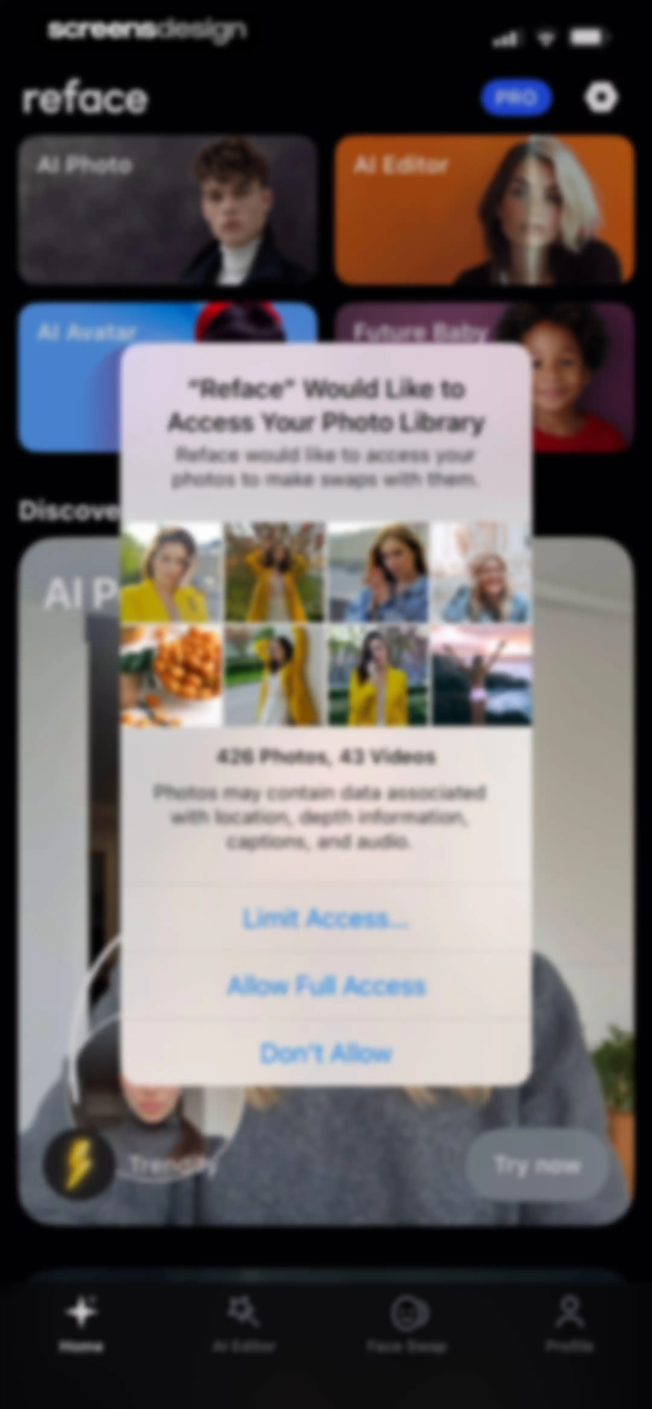 Reface: Face Edit AI Photo App screen 25