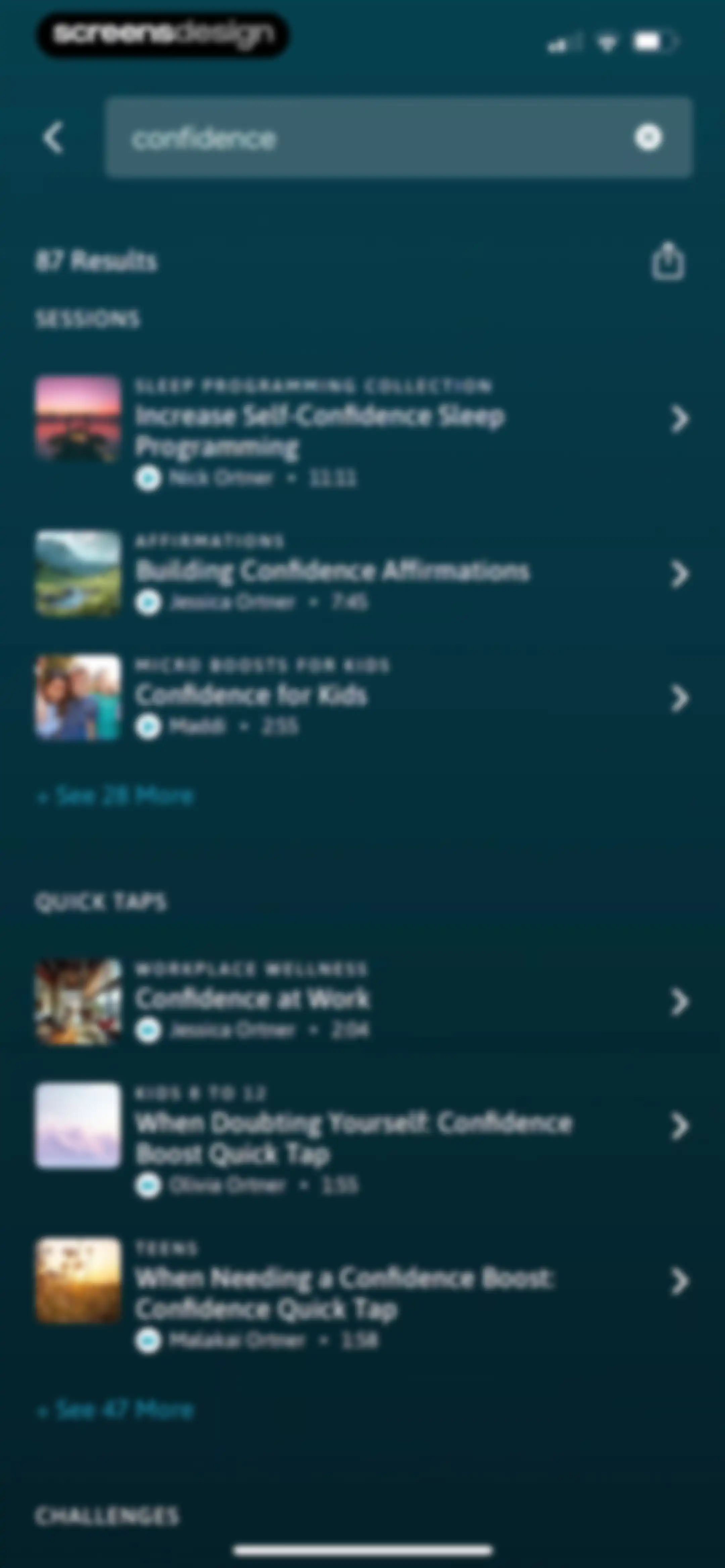 The Tapping Solution screen 83