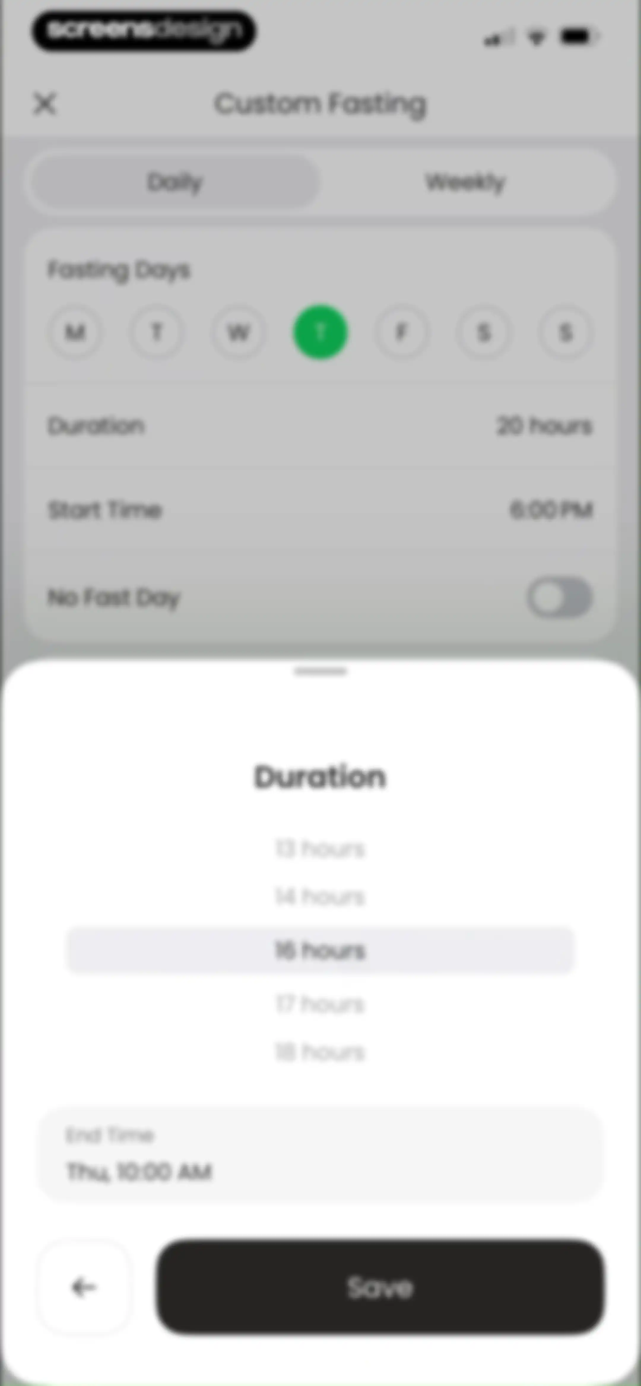 Fasting App: Tracker & Timer screen 102