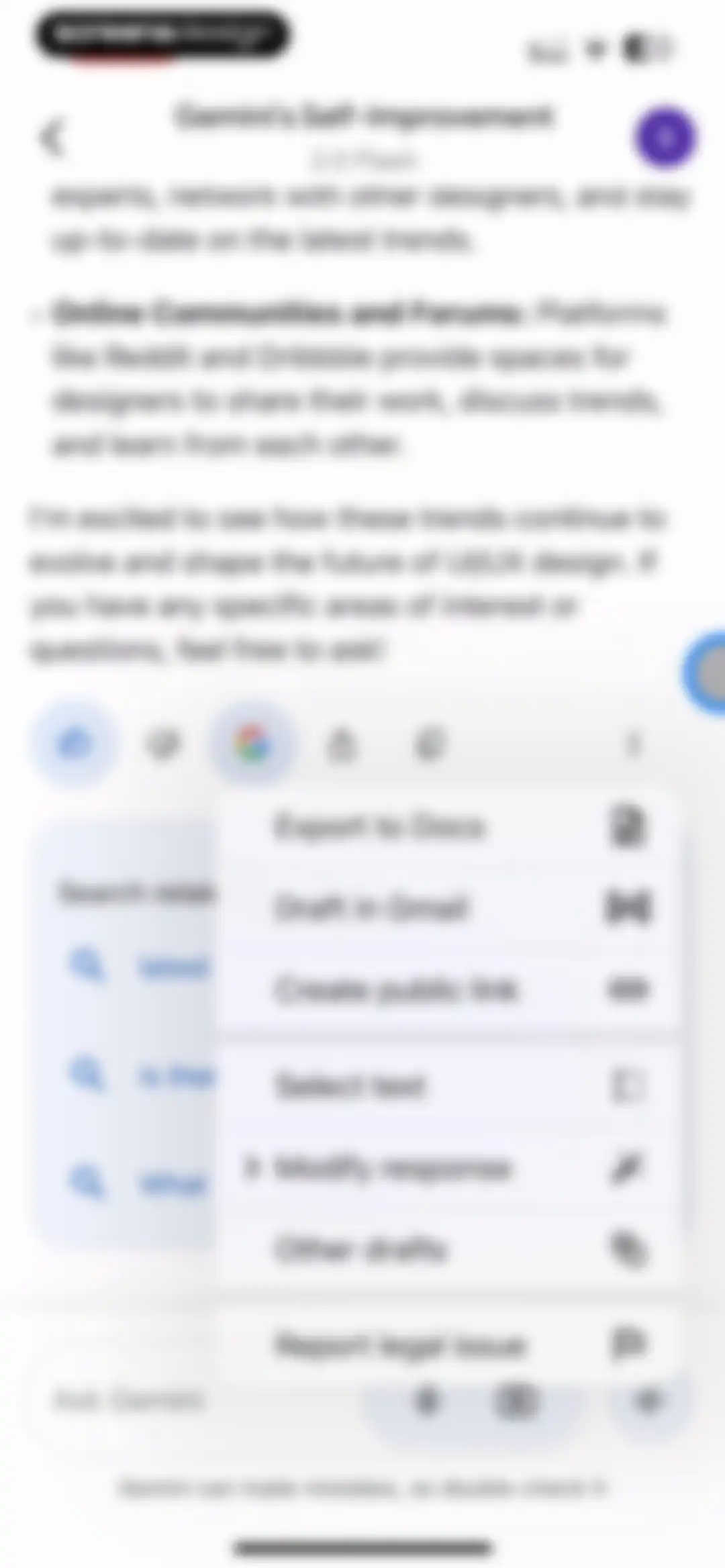 Google Gemini screen 16