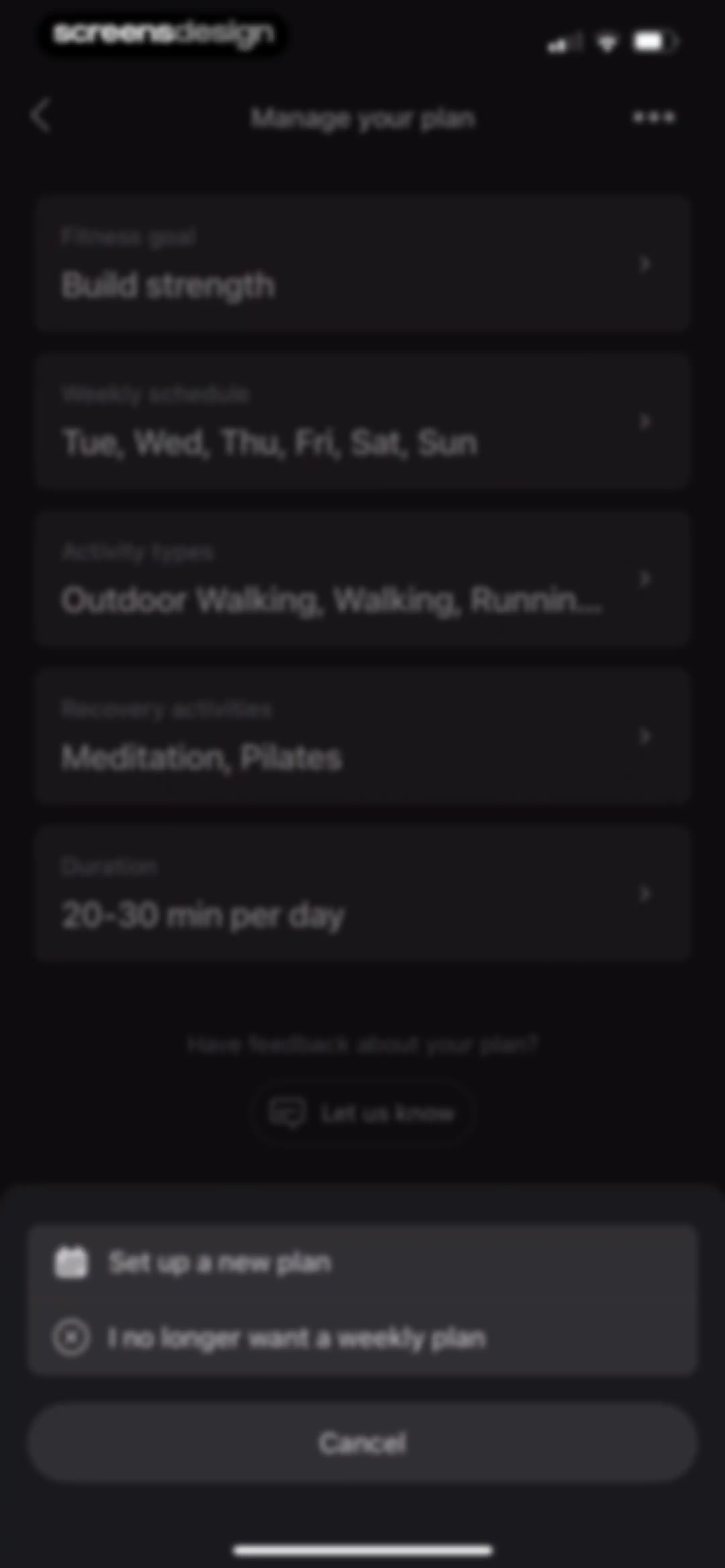 Peloton: Fitness & Workouts screen 109