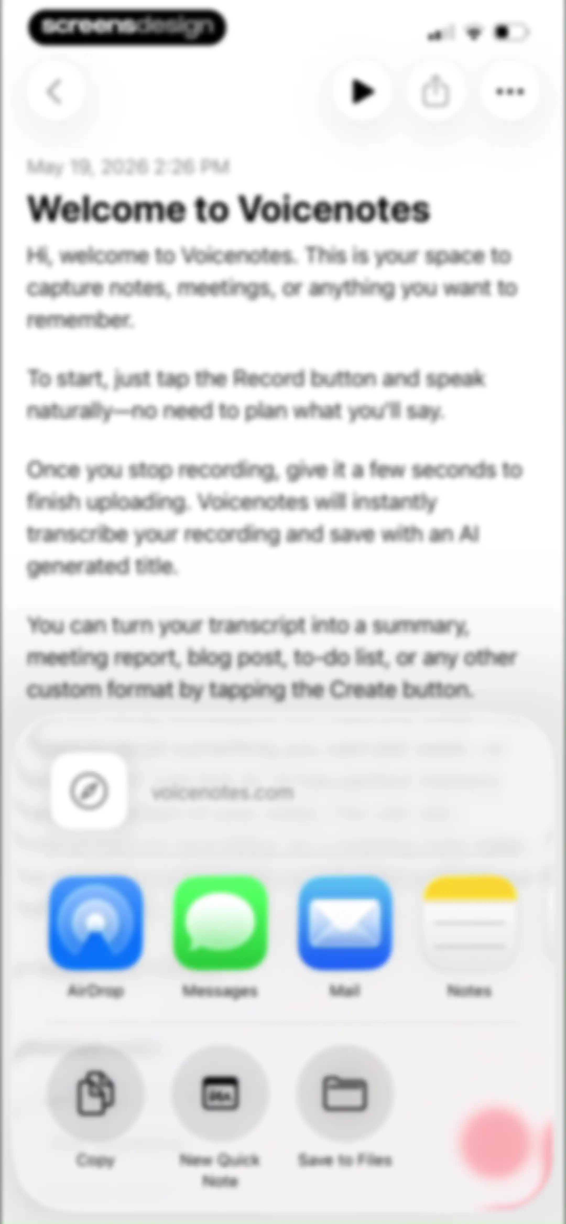 Voicenotes AI Notes & Meetings screen 32