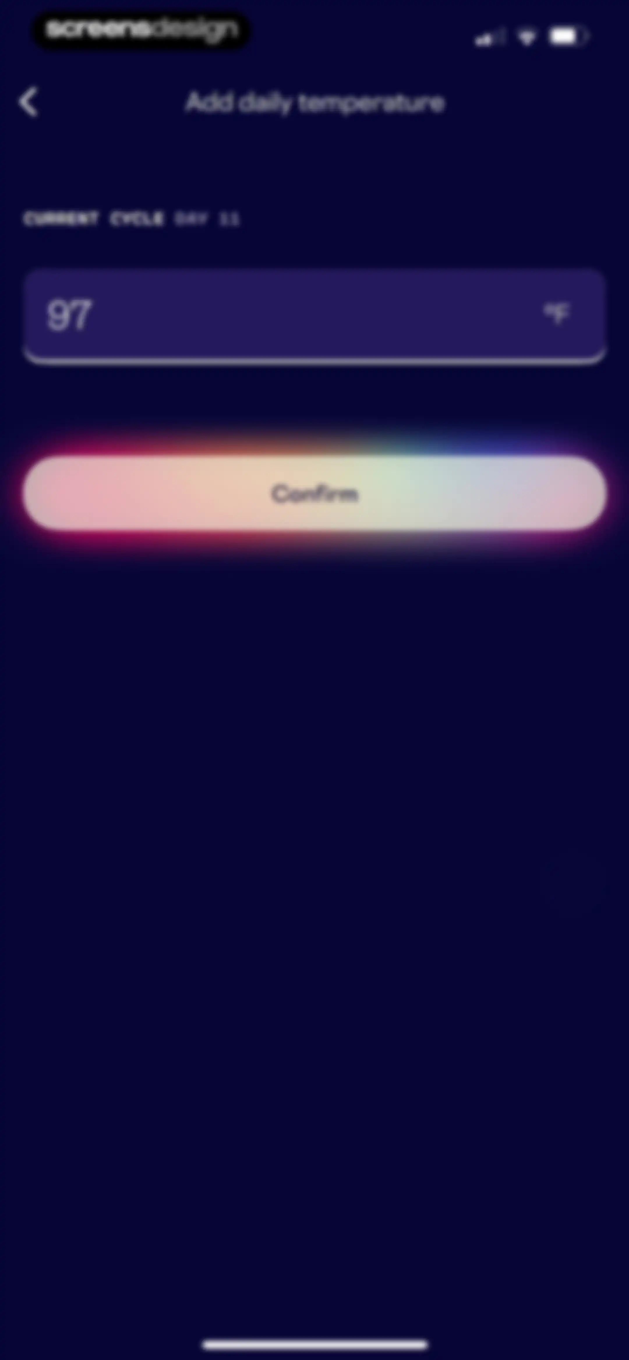 Stardust Period Tracker screen 113