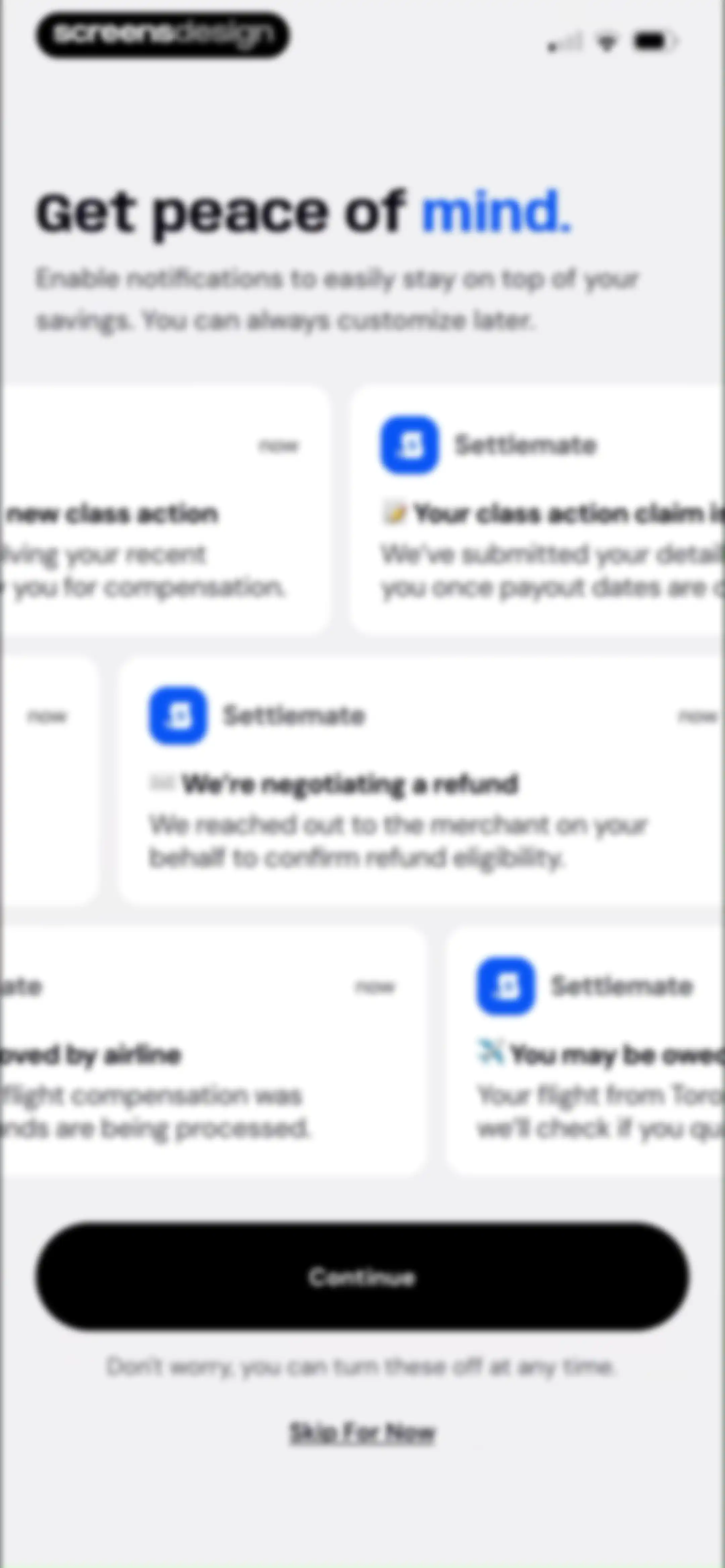 Settlemate: Claim Savings screen 15