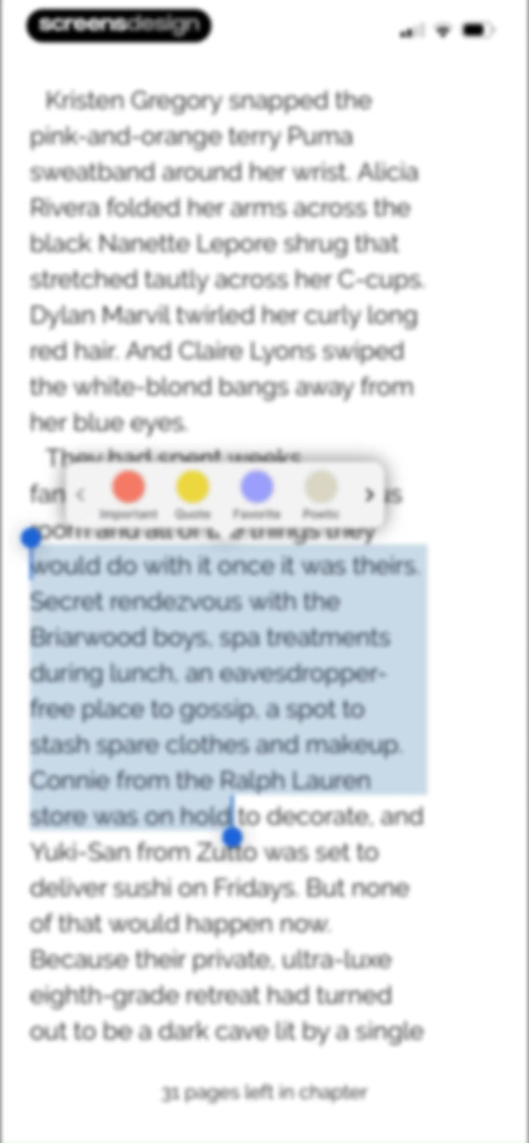 Fable: Track & Discuss Books screen 195