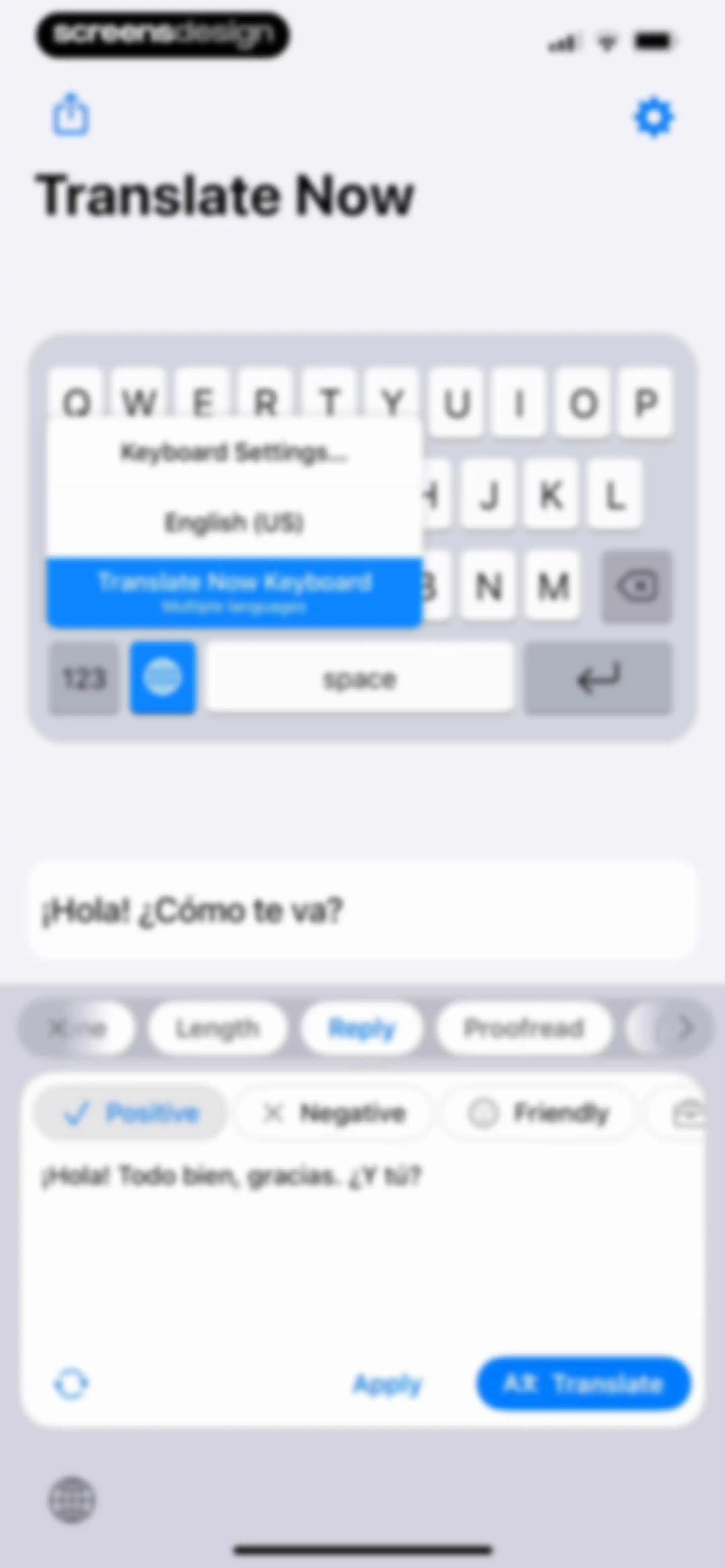 Translator Keyboard - Language screen 26