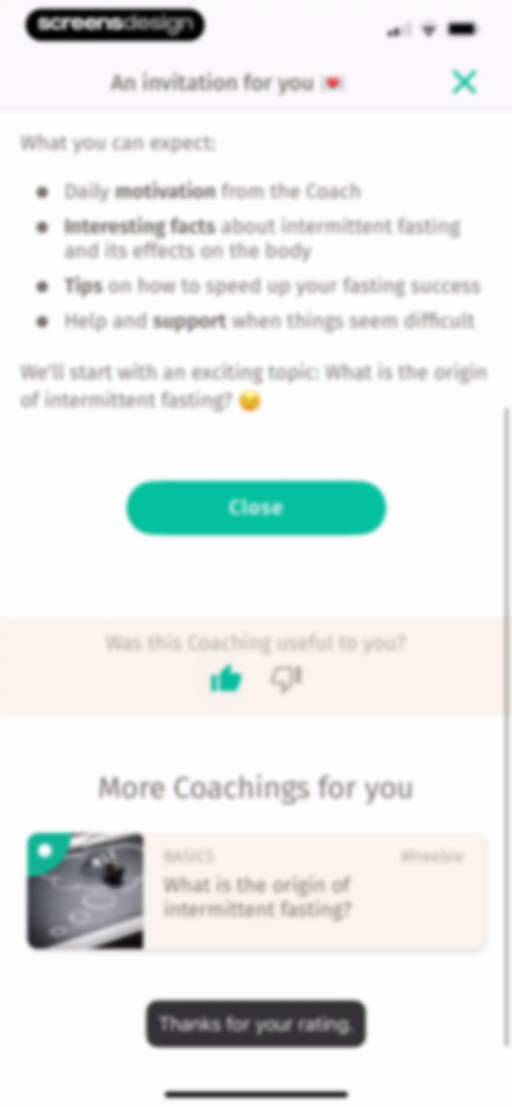 BodyFast: Intermittent Fasting screen 96