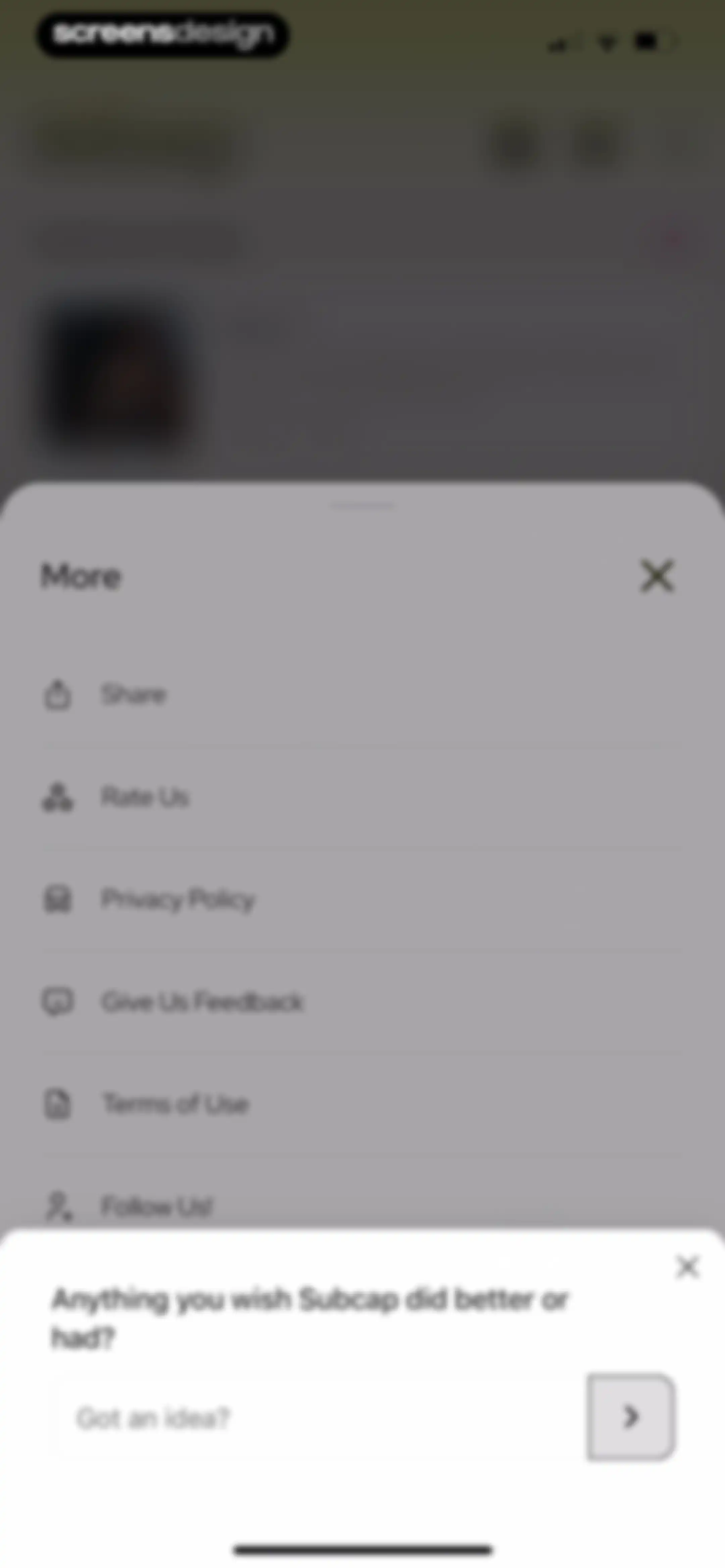Subcap: Captions AI, Subtitles screen 73