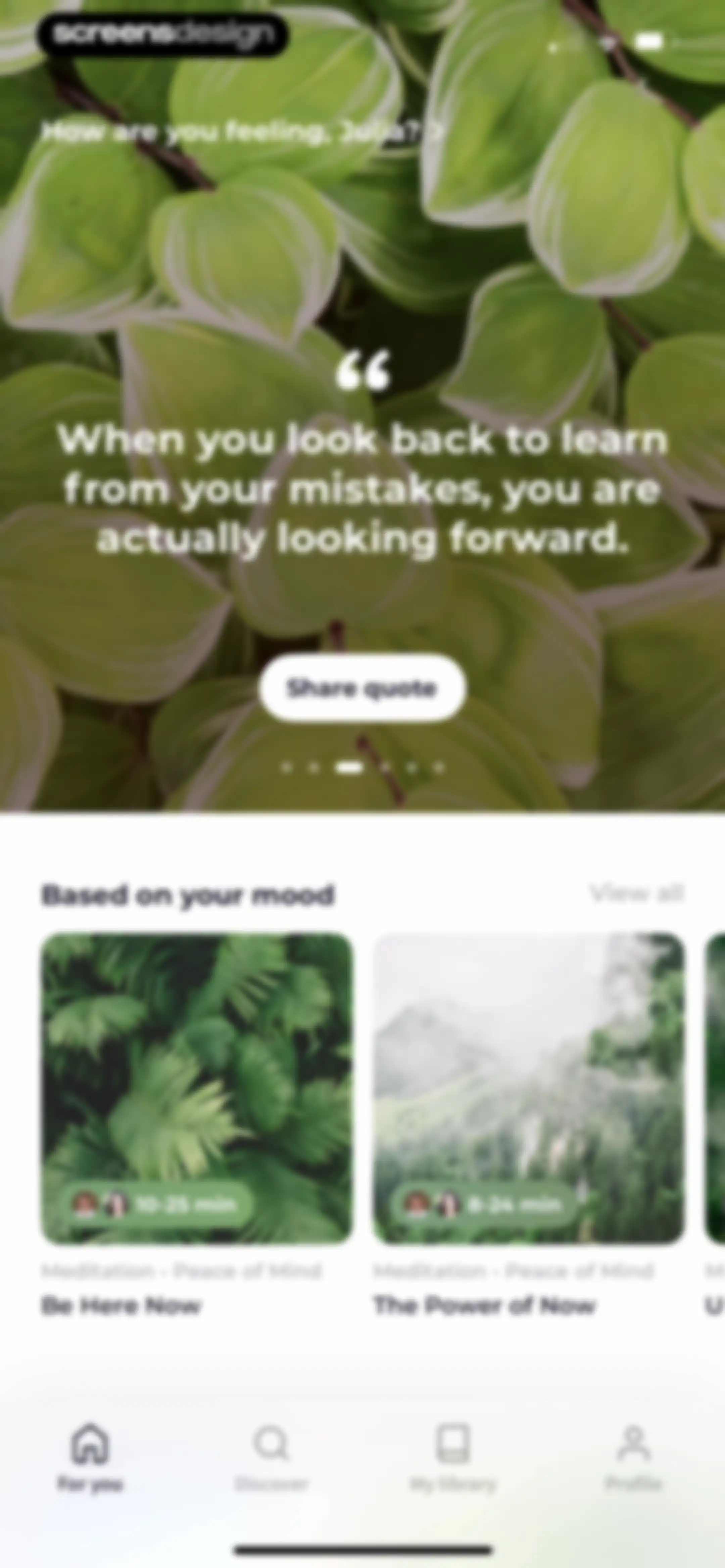 Meditation Moments - Guided screen 22