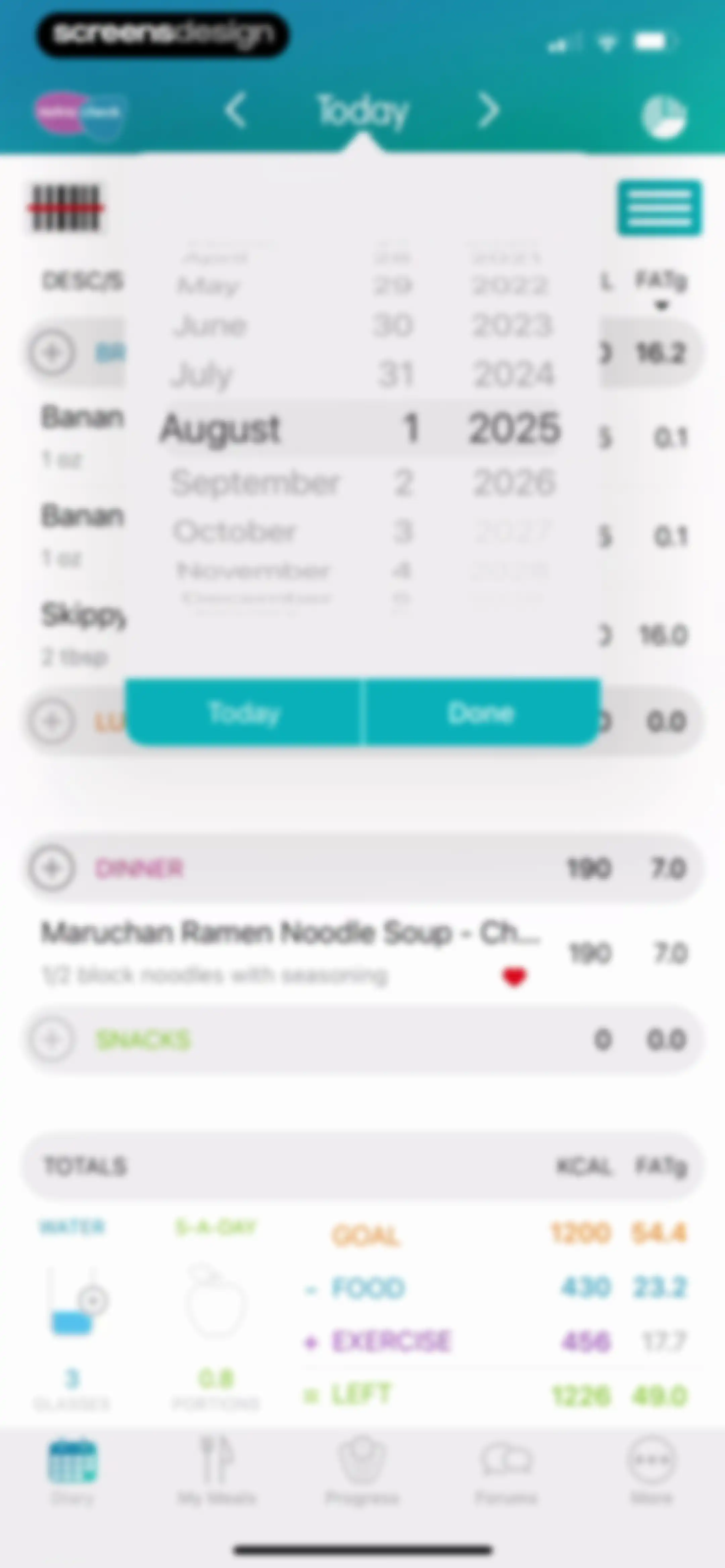 Calorie Counter + screen 85