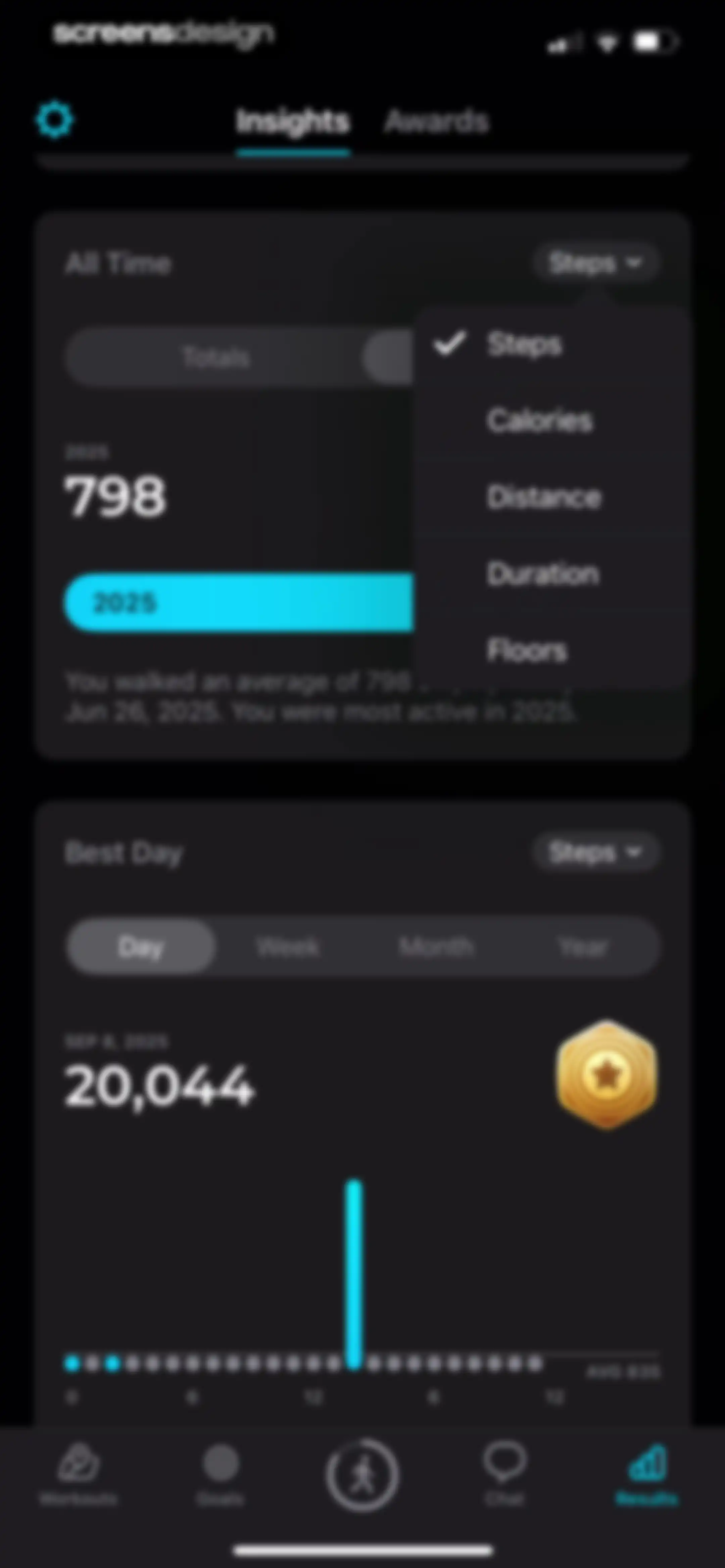 StepsApp Pedometer screen 146