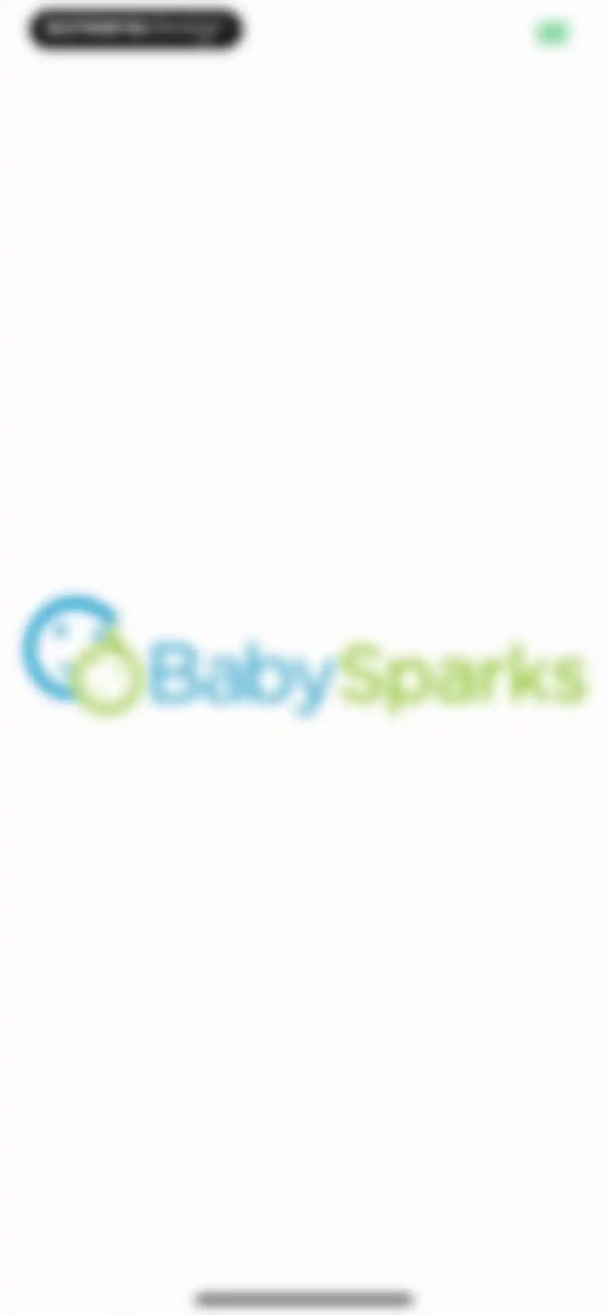 BabySparks - Development App screen 1