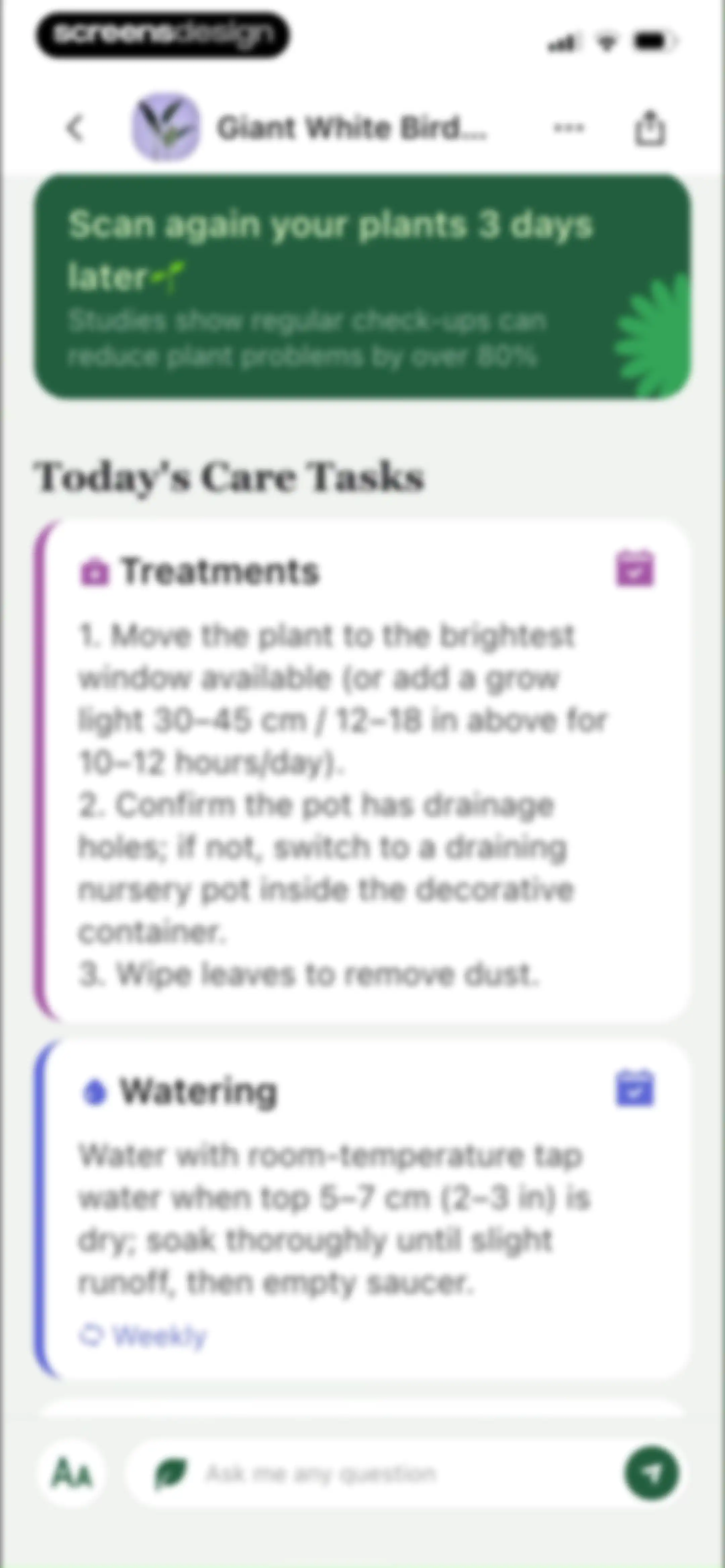 PlantAID:identifier&care guide screen 41