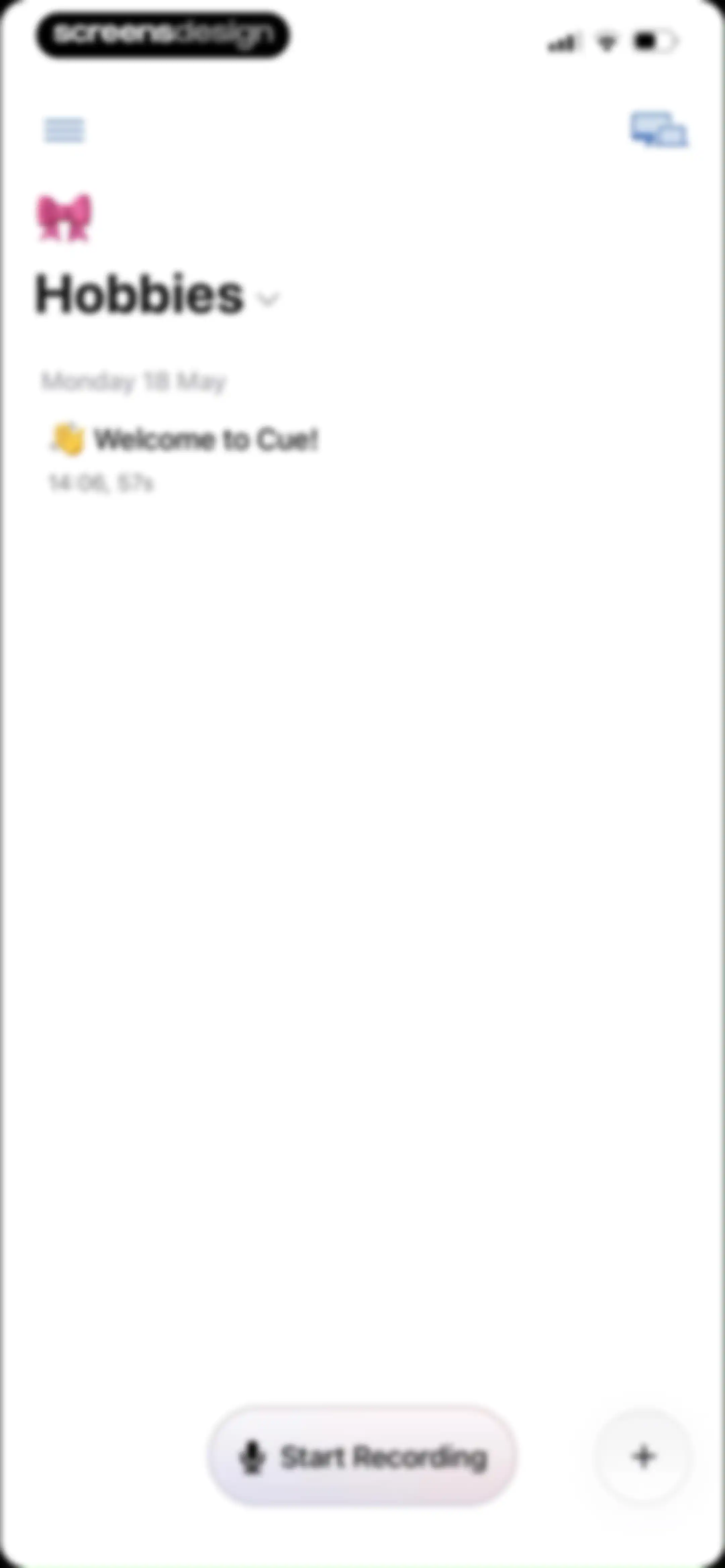 Cue: AI Note Taker & Recorder screen 90