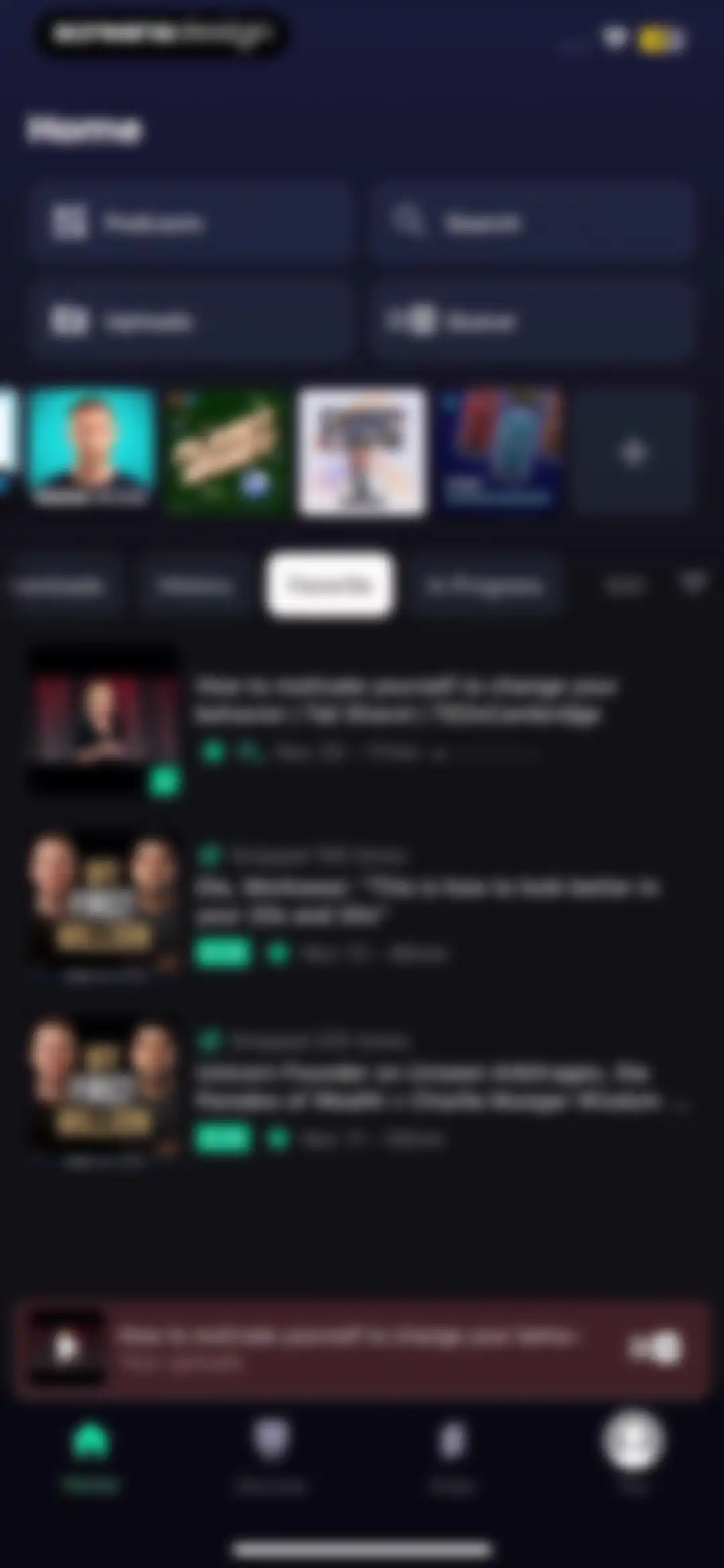 Snipd | AI Podcast Player screen 125