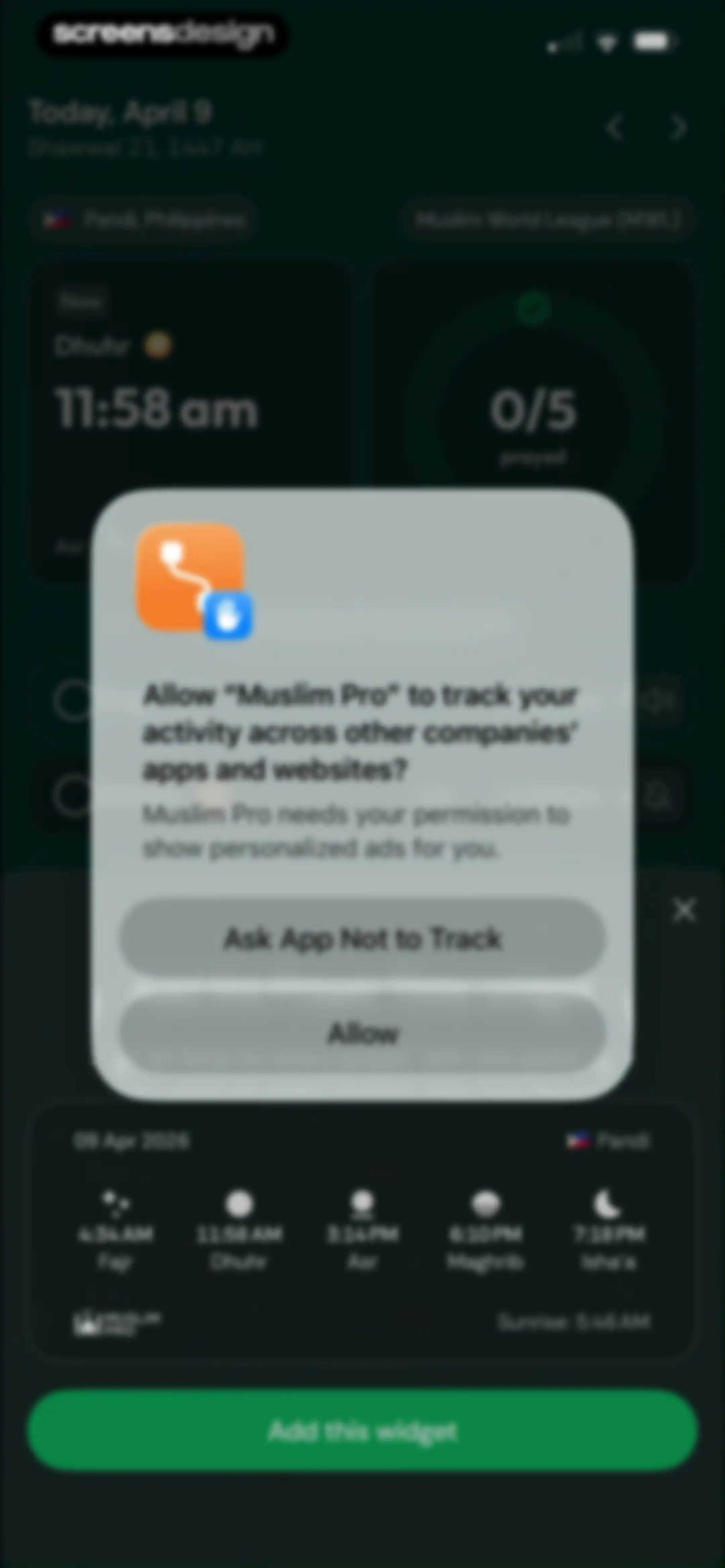 Muslim Pro: Quran & Athan screen 9
