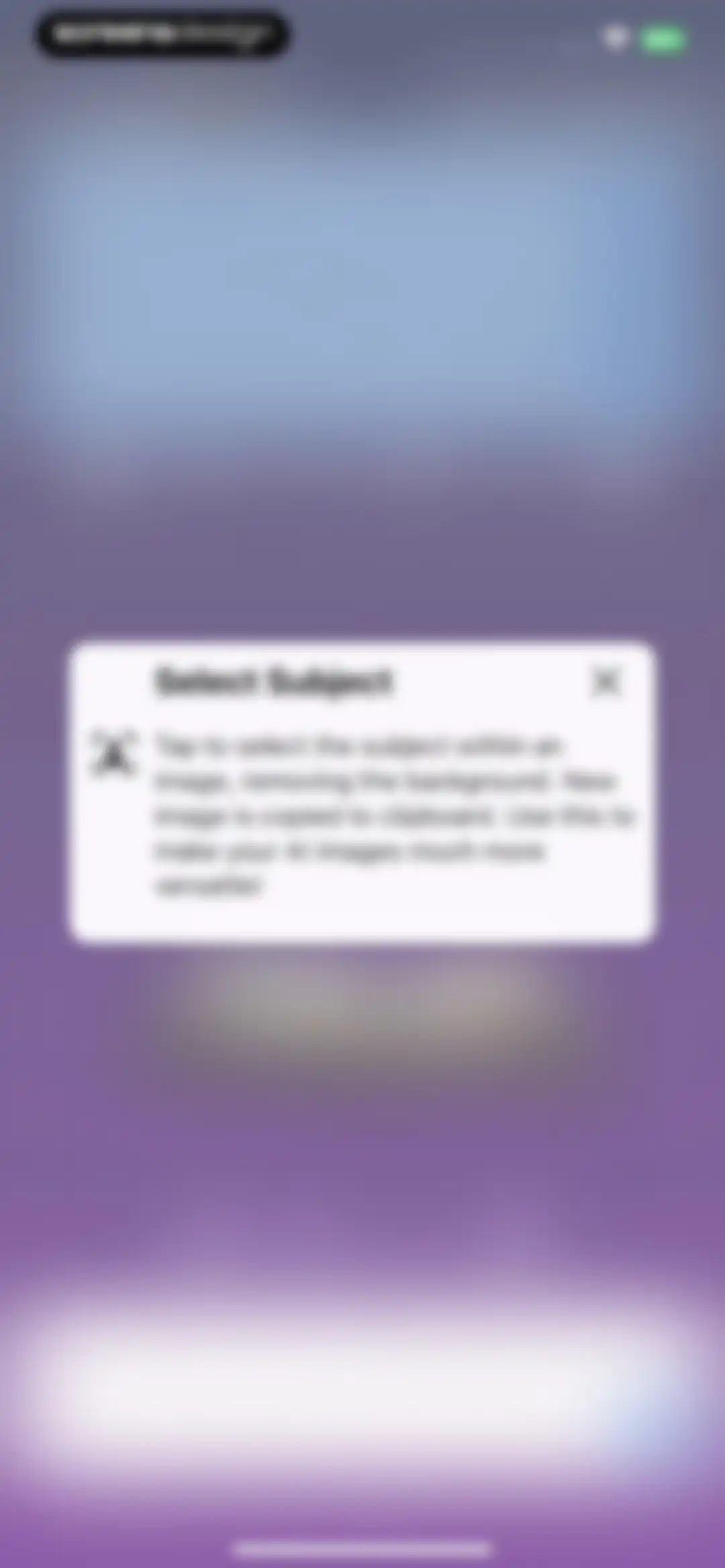 AI Assistant: Images & Writing screen 36