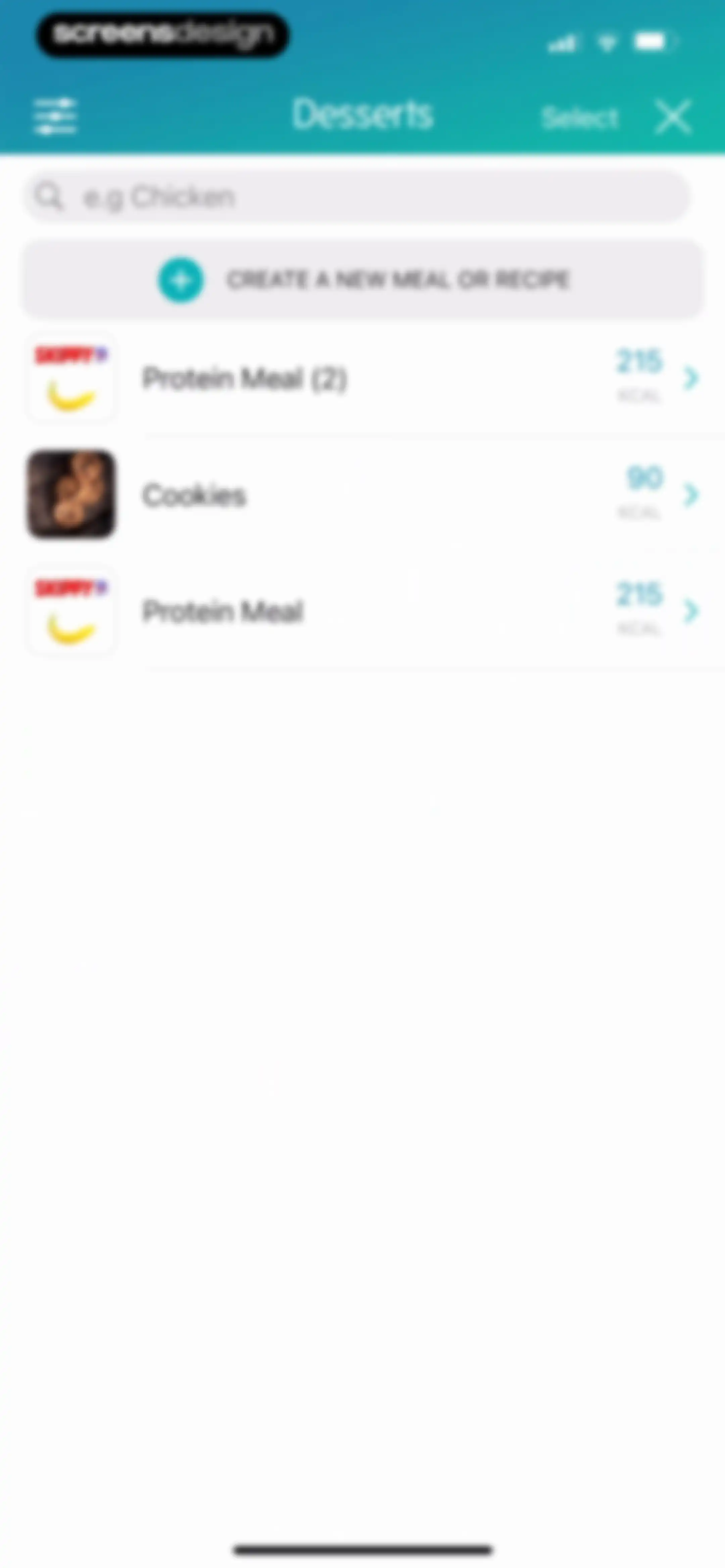 Calorie Counter + screen 104