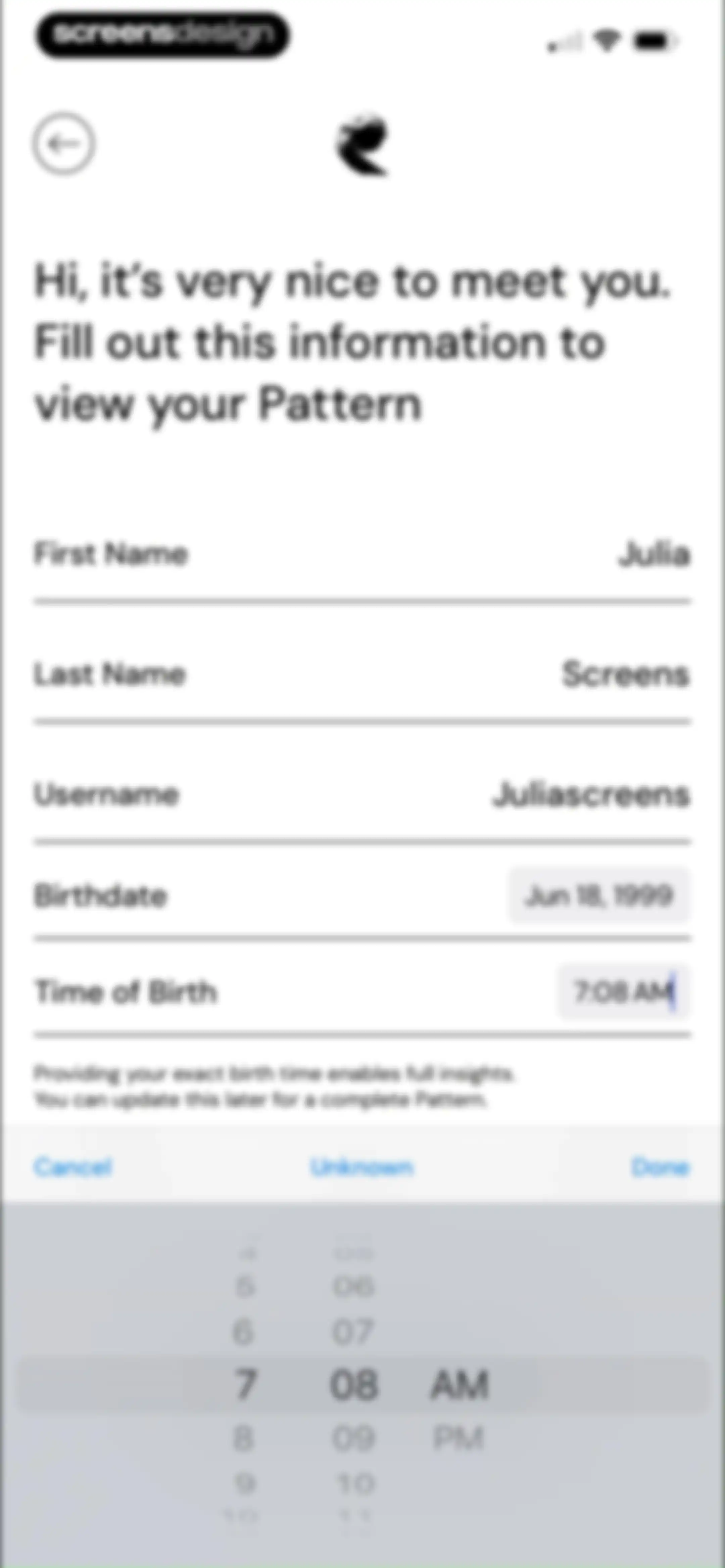 The Pattern: Astrology screen 7