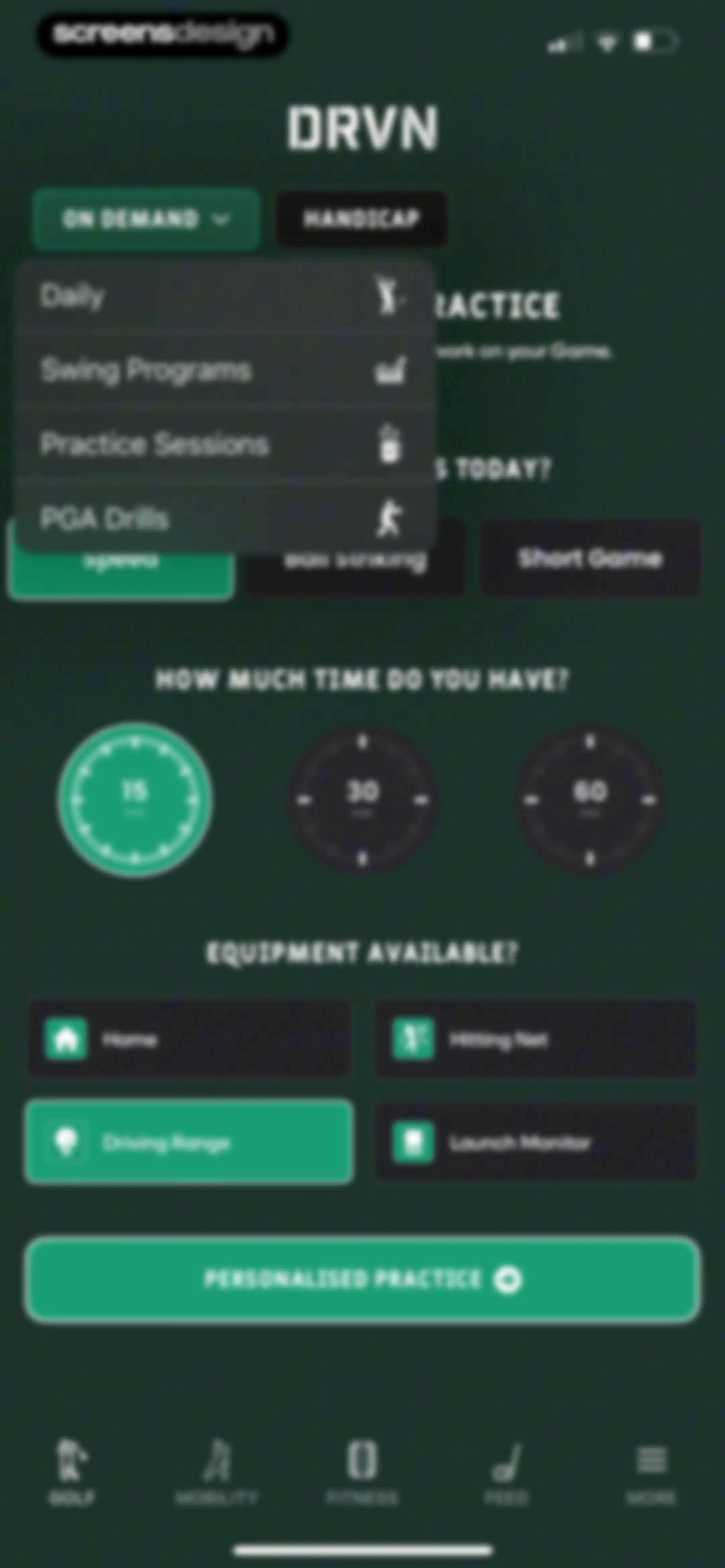 DRVN - Golf & Gym Workouts screen 97