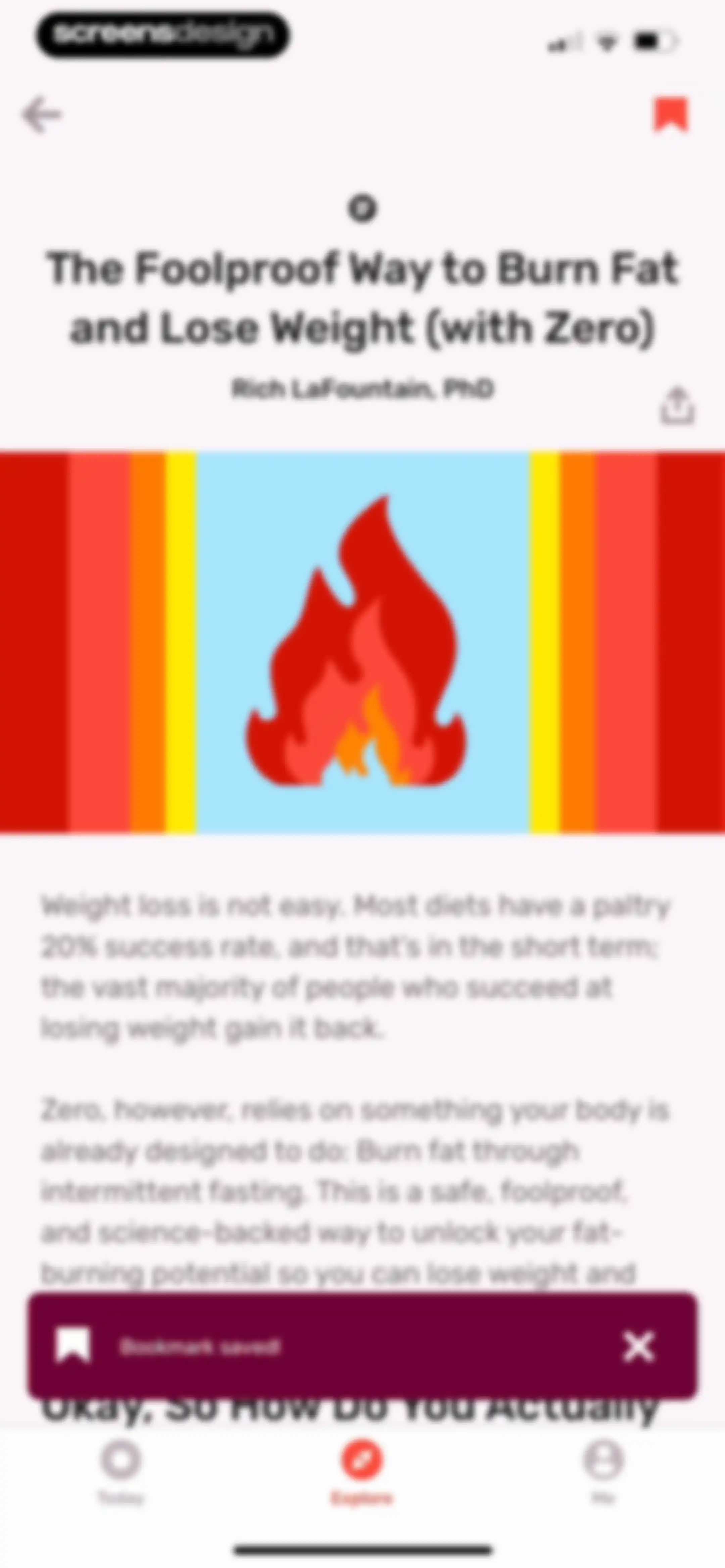 Zero: Fasting & Food Tracker screen 69