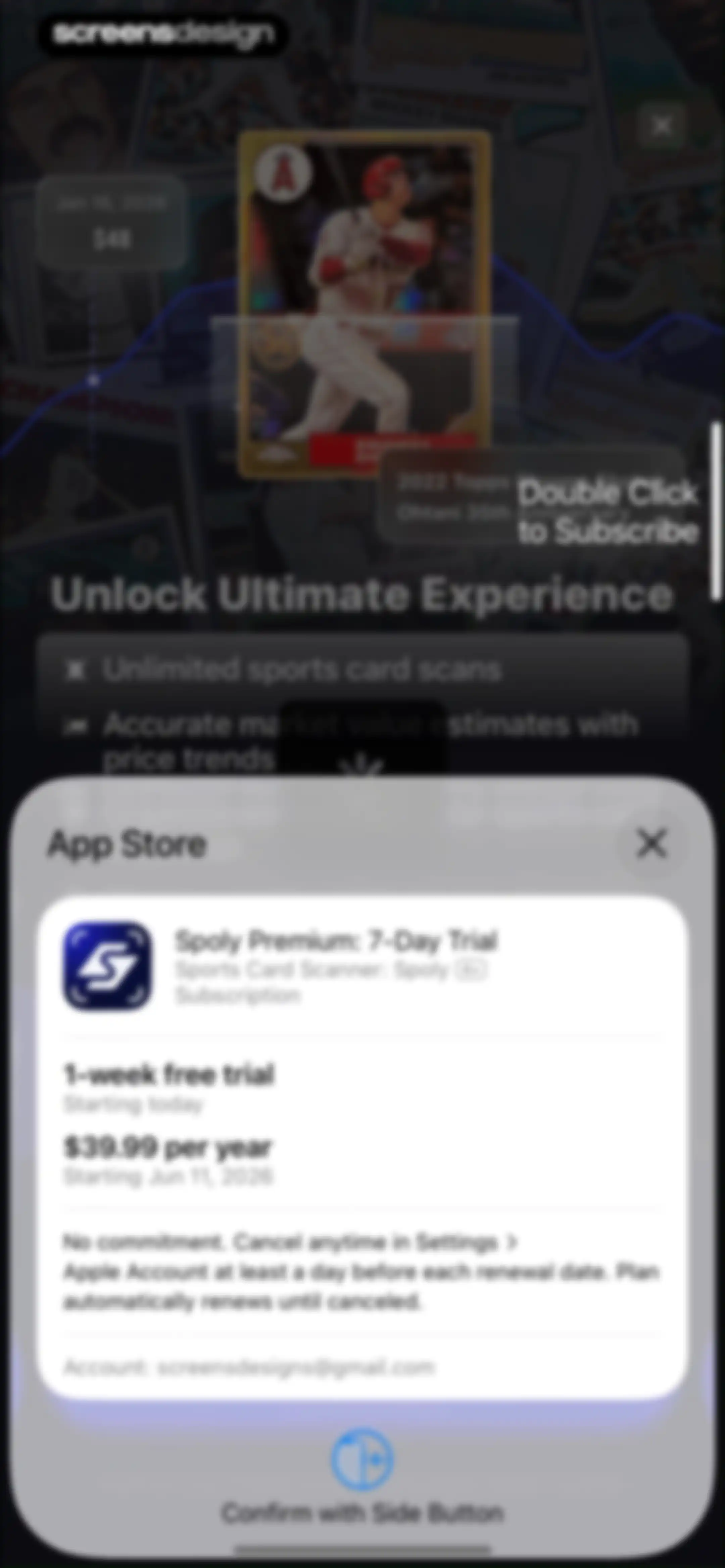Sports Card Scanner: Spoly screen 12