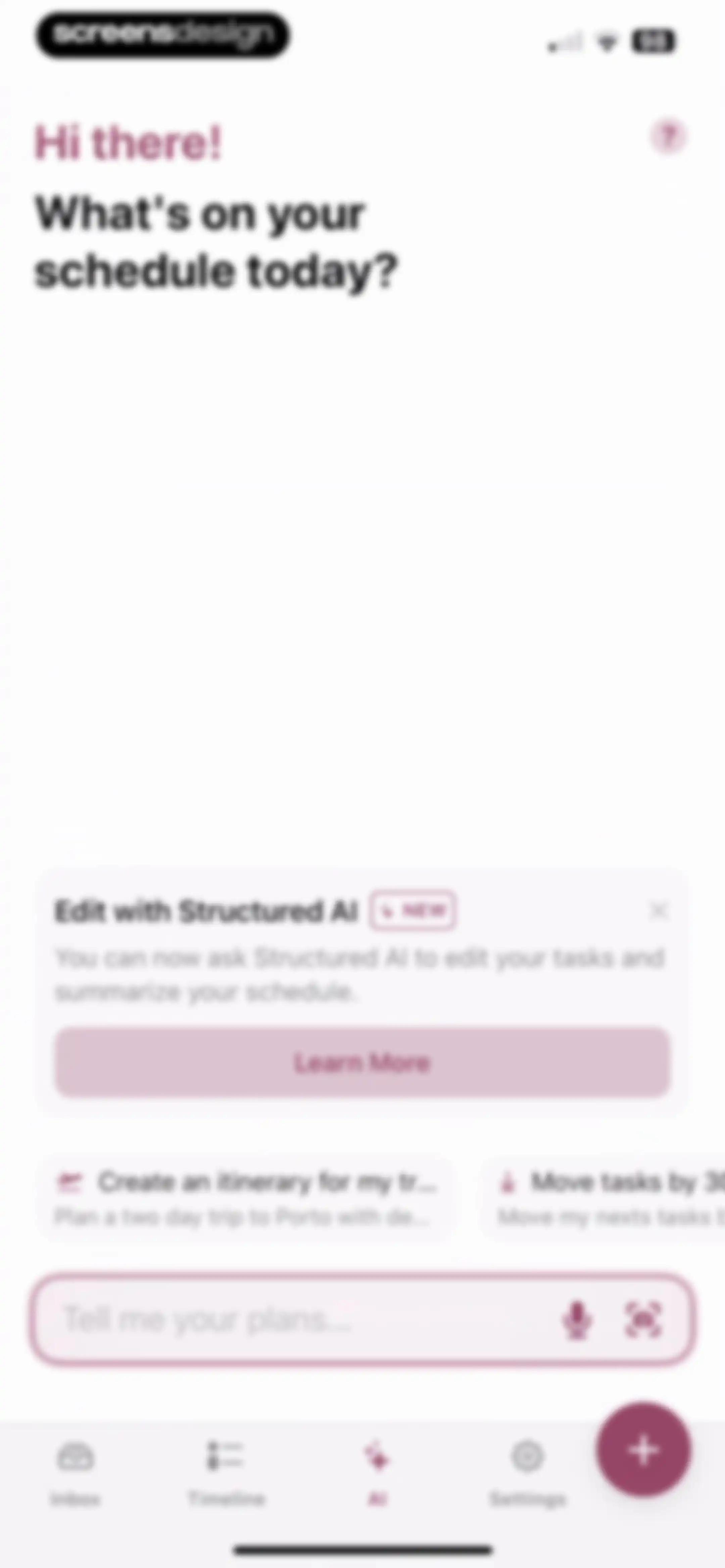 Structured: Daily Planner Todo screen 73
