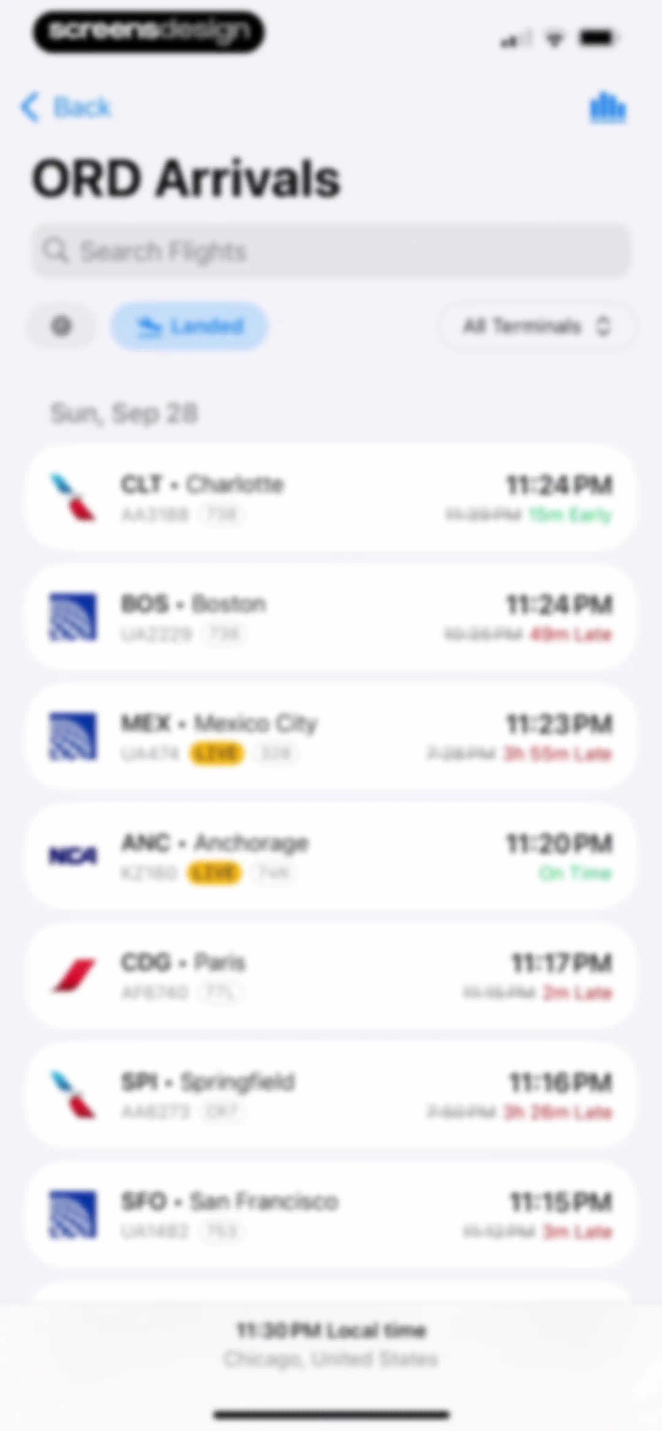 Plane Finder ⁃ Flight Tracker screen 113