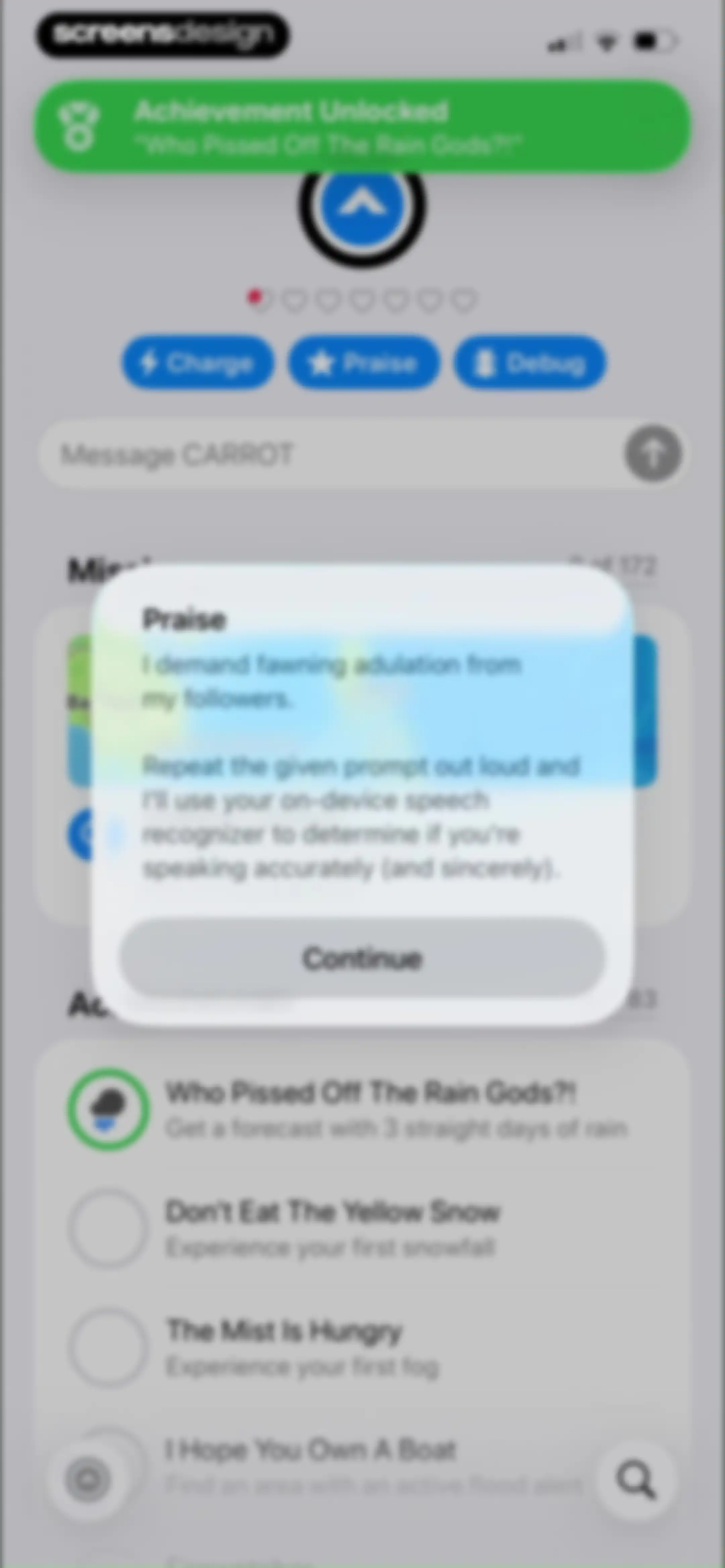 CARROT Weather: Alerts & Radar screen 96