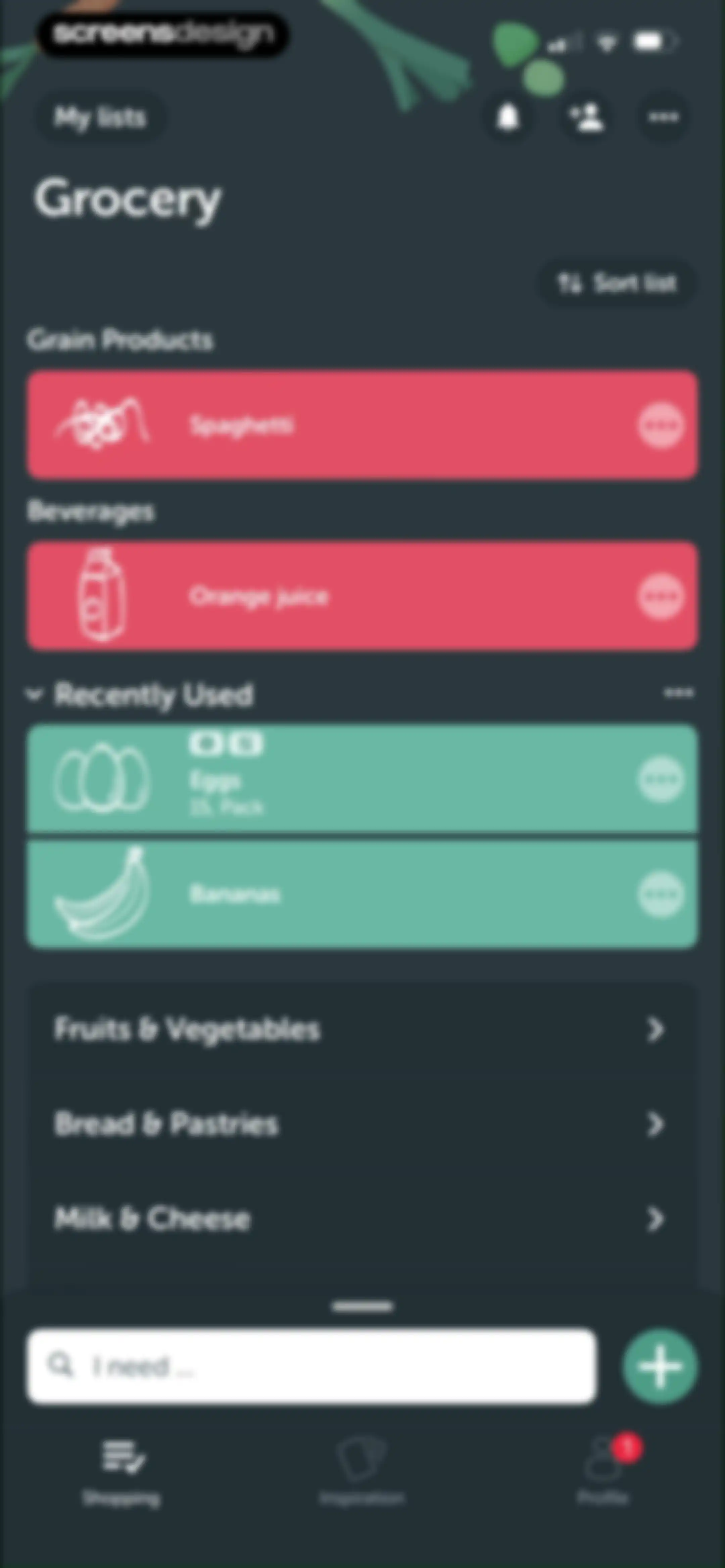 Bring! Grocery Shopping List screen 26
