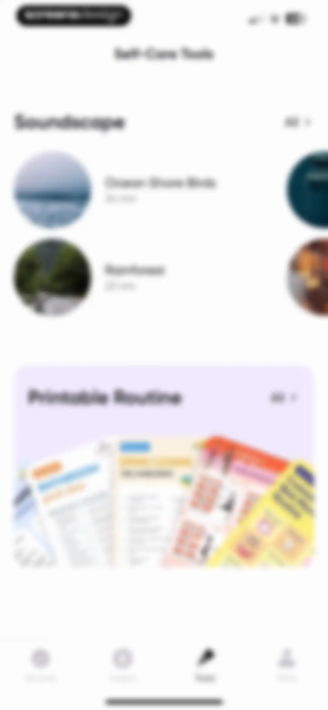 Me+ Lifestyle Routine screen 170