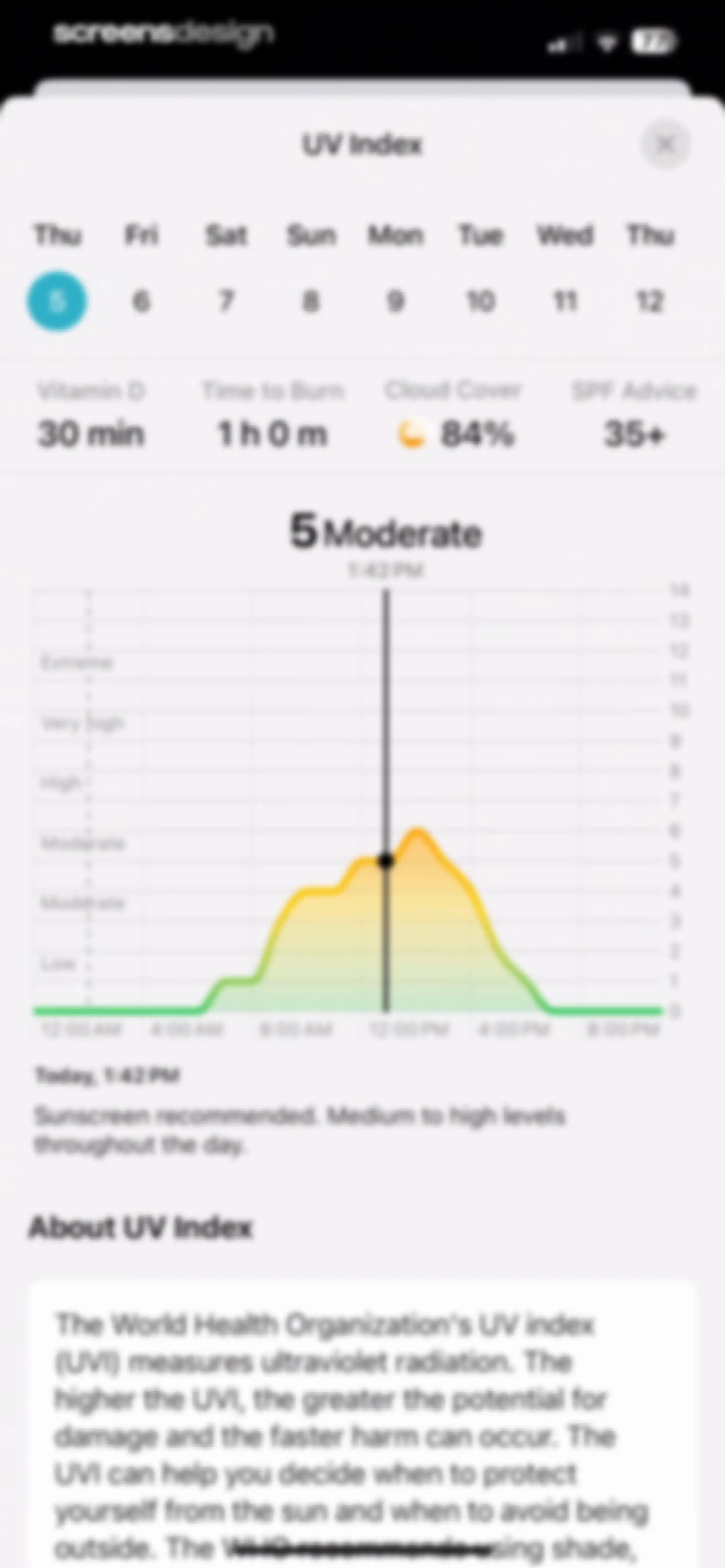 SunSafe: UV Index & Tanning screen 39