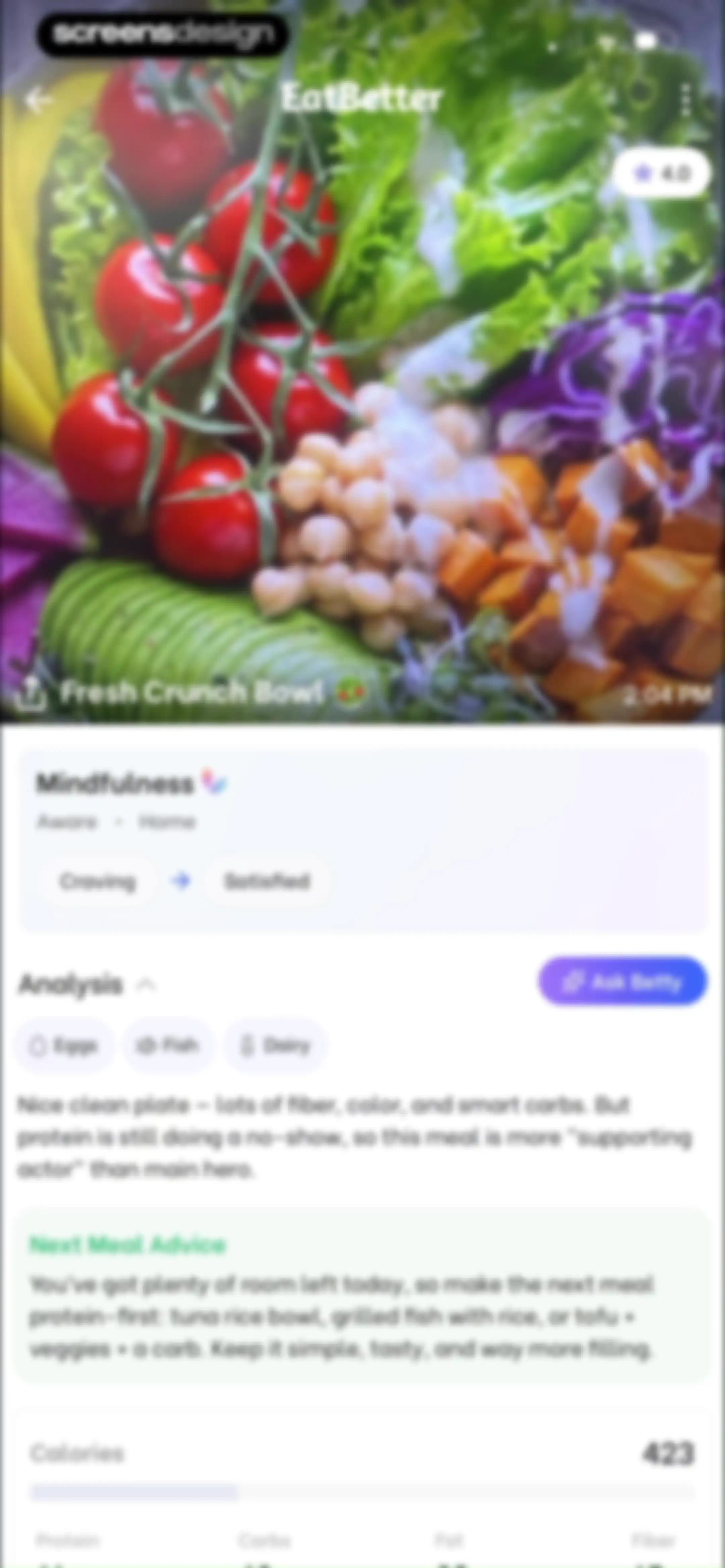 EatBetter: AI Food Journal screen 83