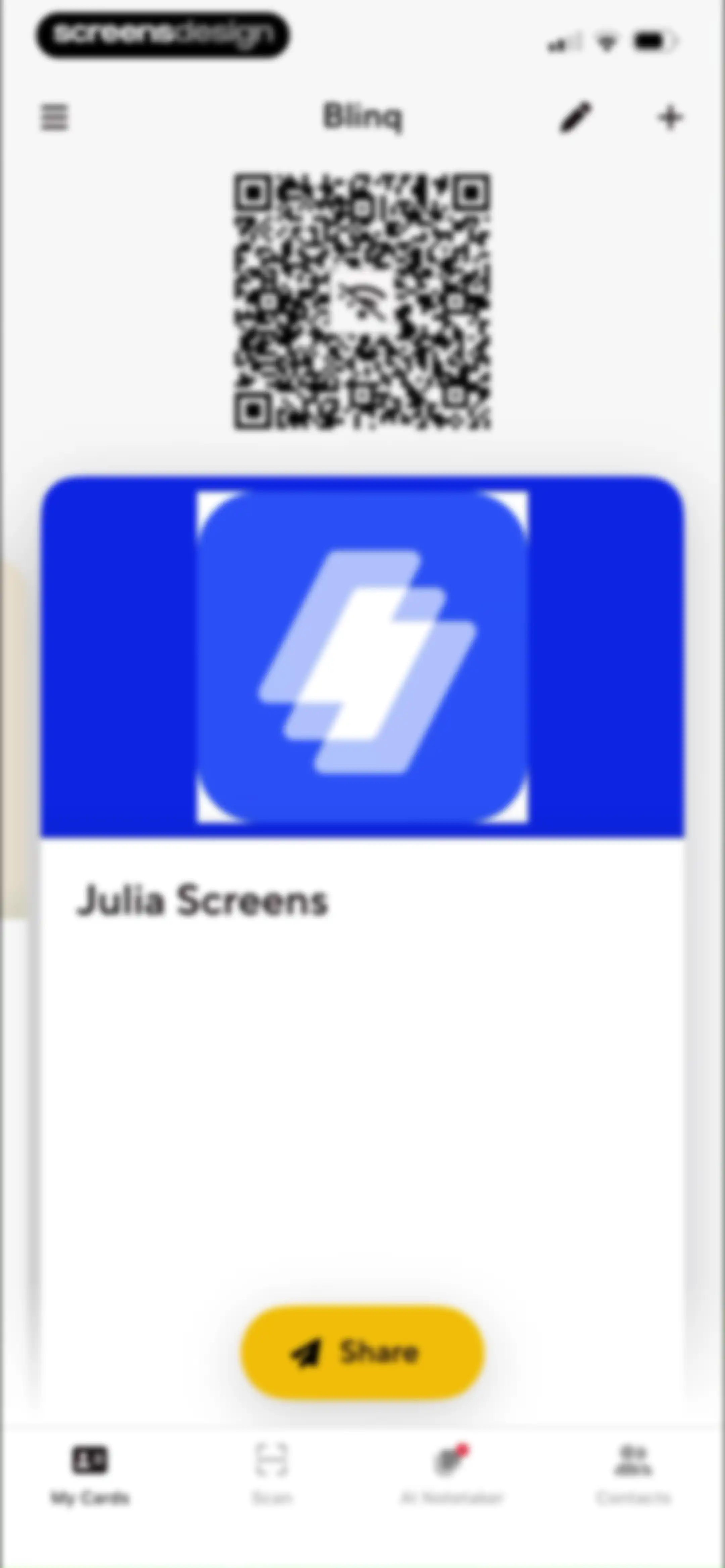 Blinq: Digital Business Card screen 65