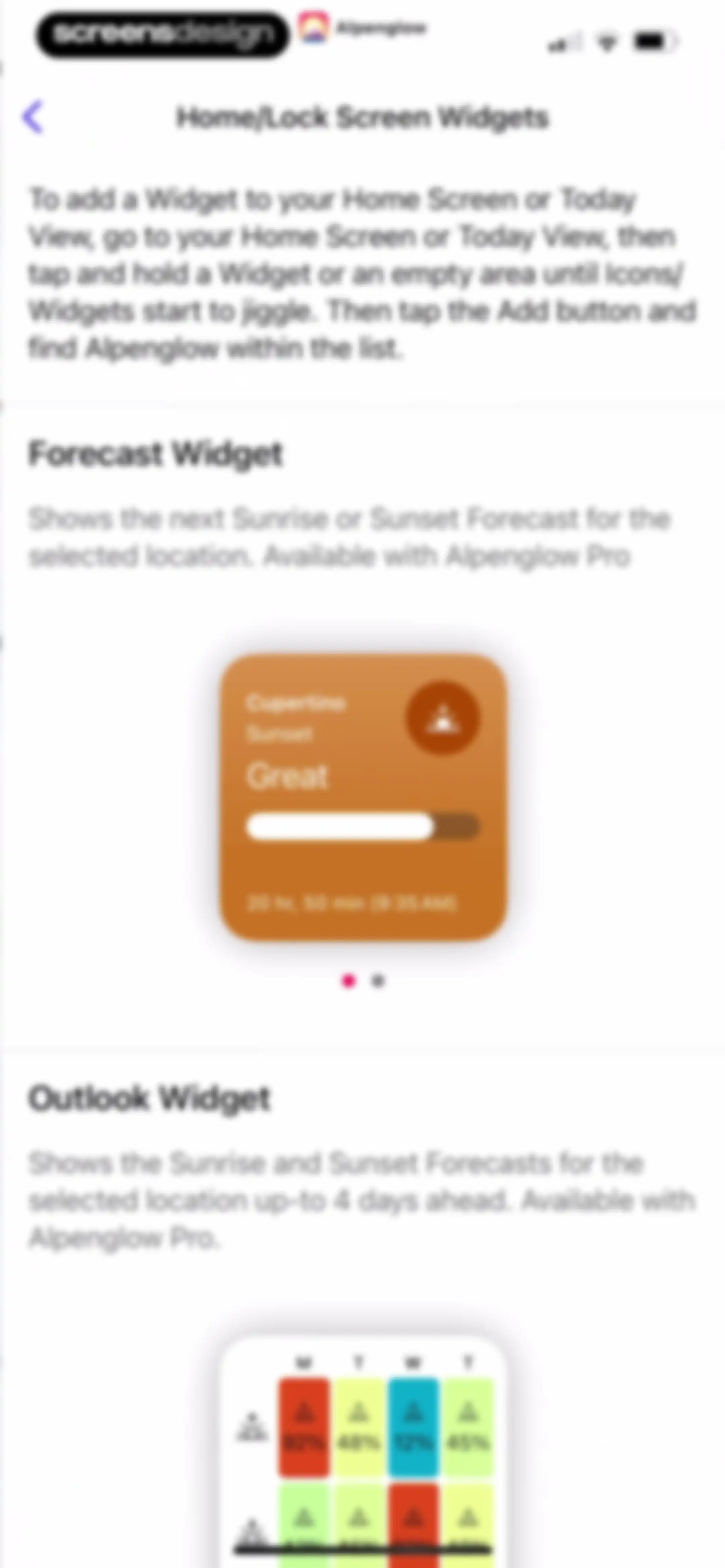 Sunset Predictions: Alpenglow screen 76