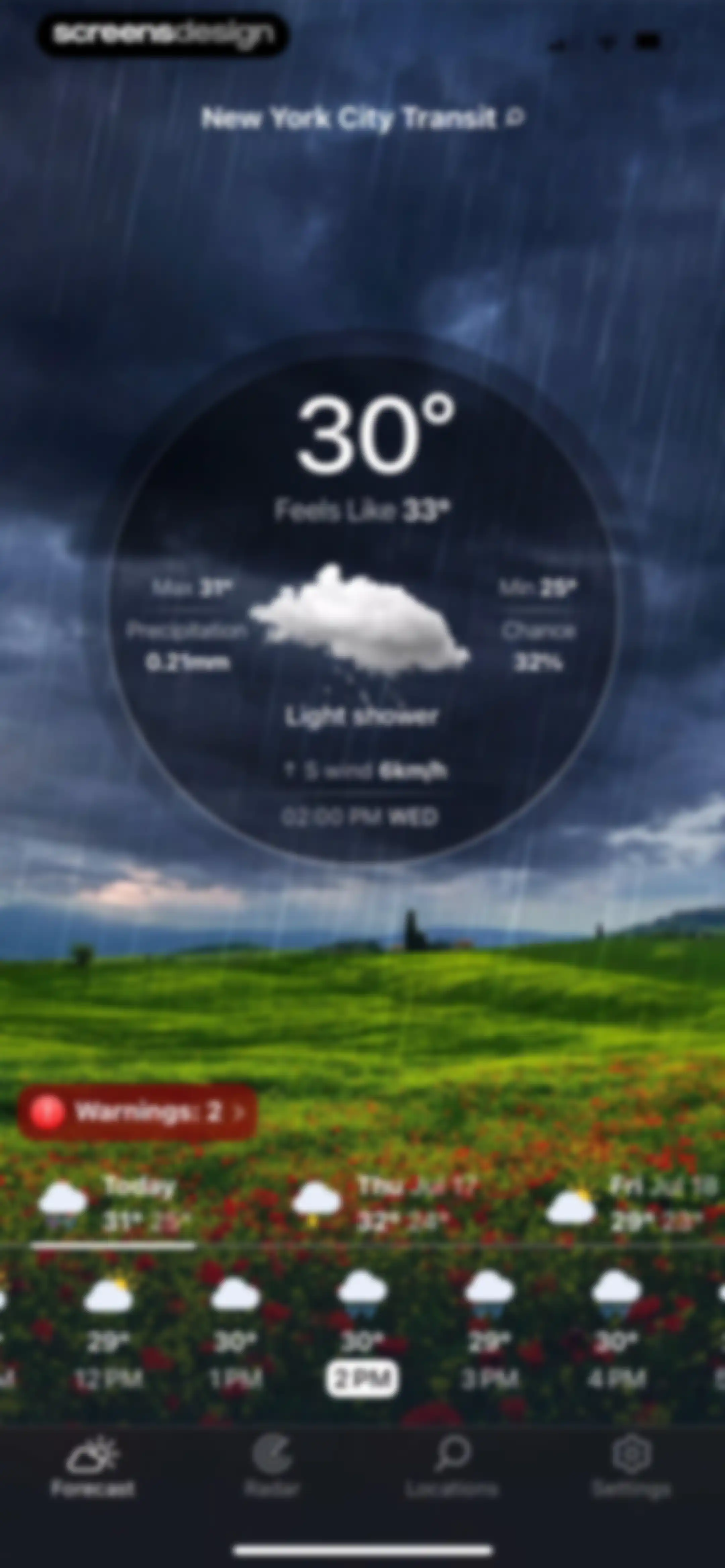 Weather Live° - Local Forecast screen 24