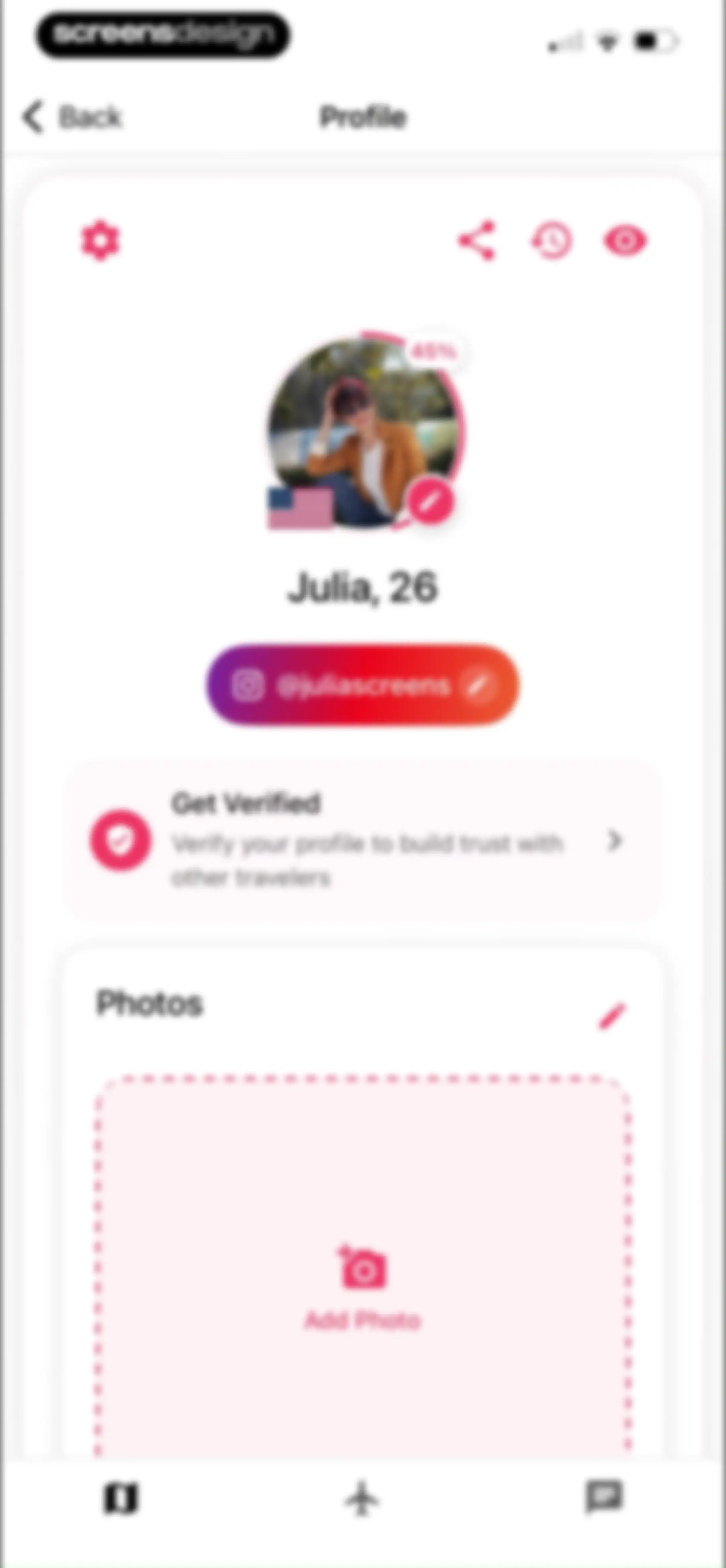 nomadtable: travel friends screen 123
