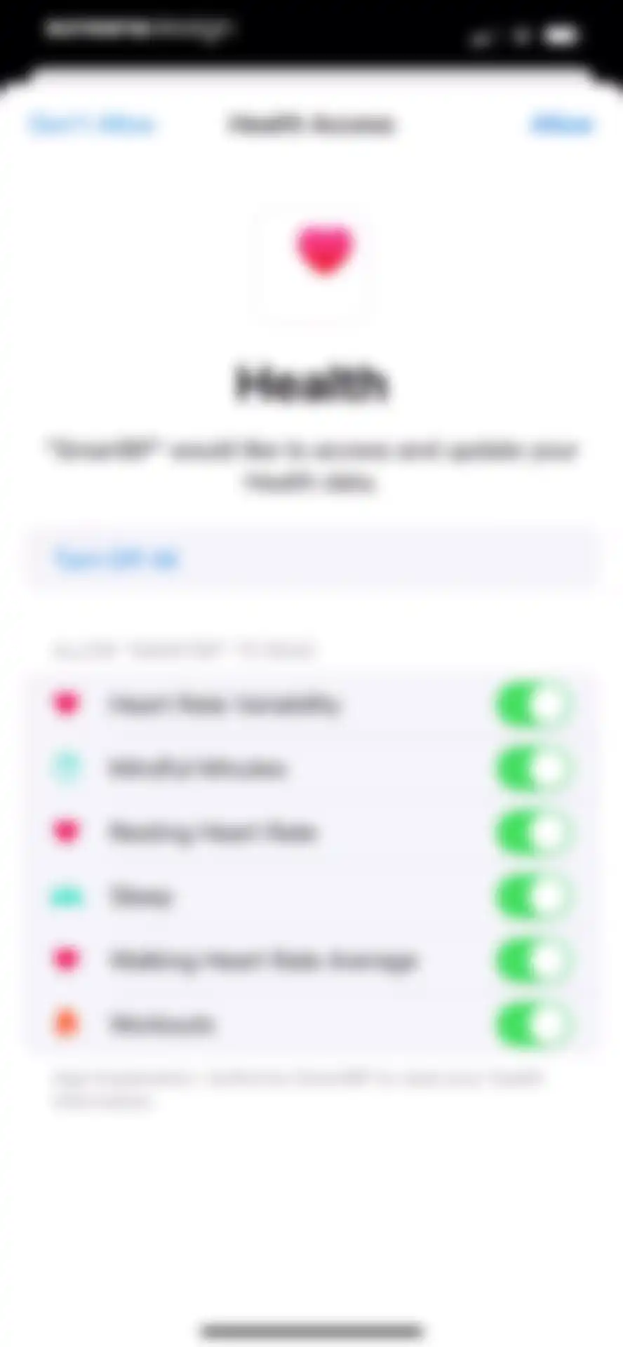 Blood Pressure Tracker SmartBP screen 80
