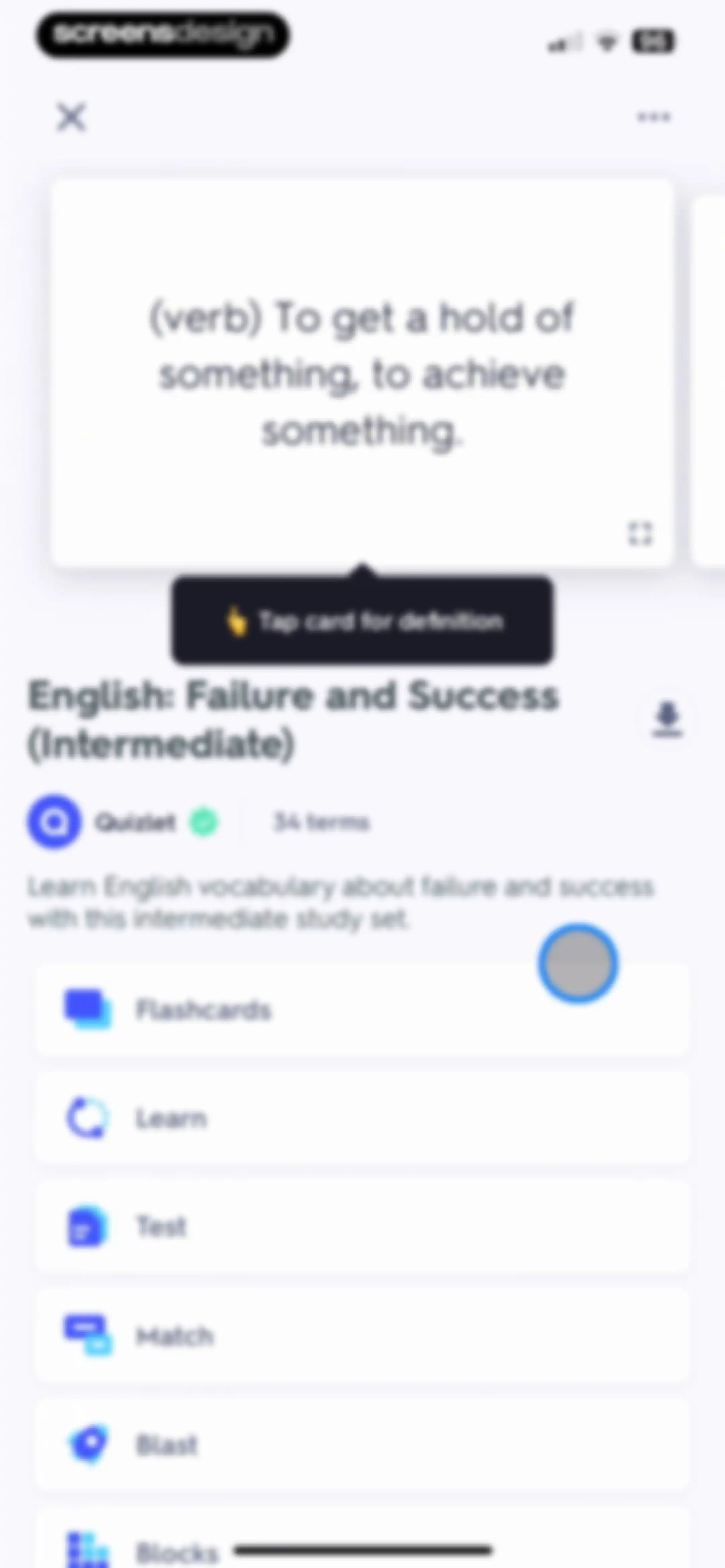 Quizlet: More than Flashcards screen 17
