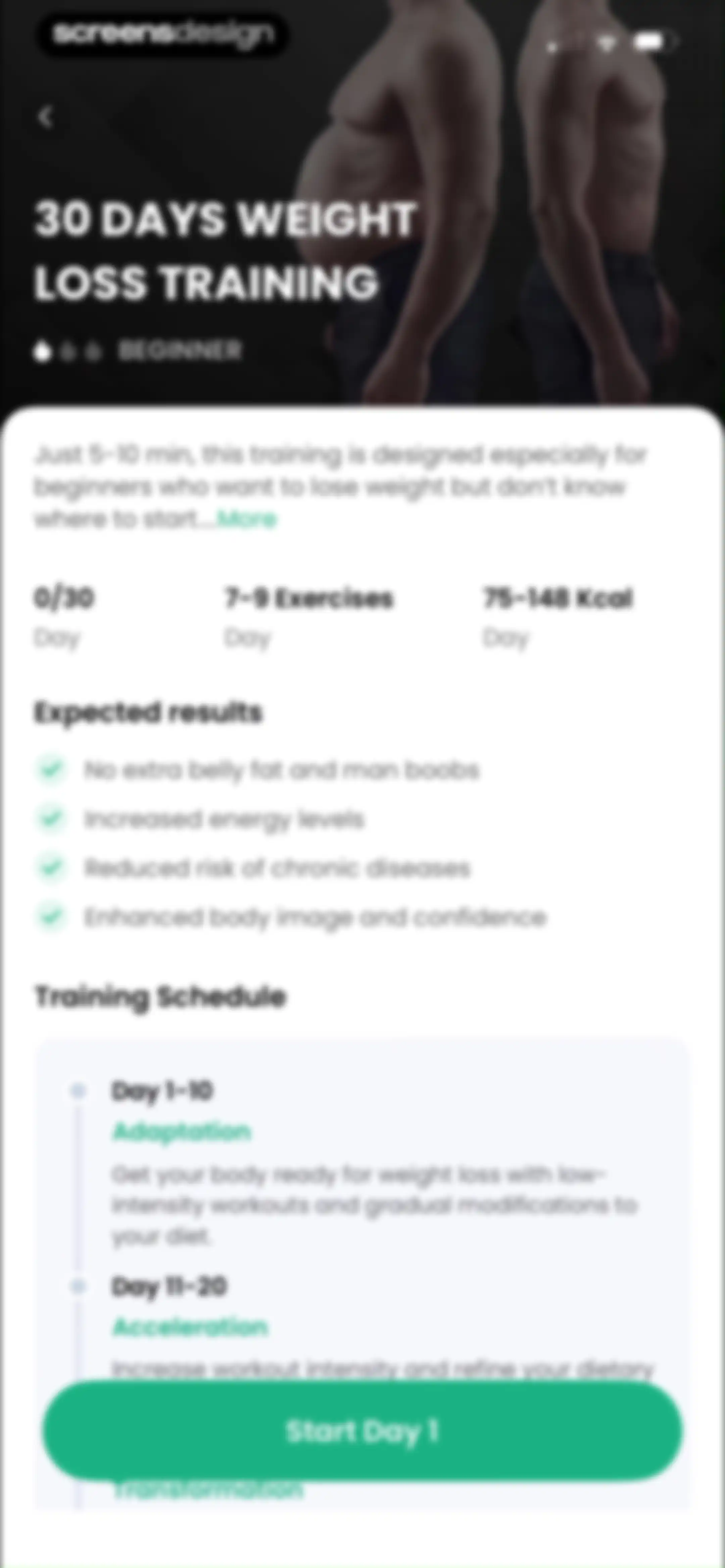 Lose Weight for Men at Home screen 64