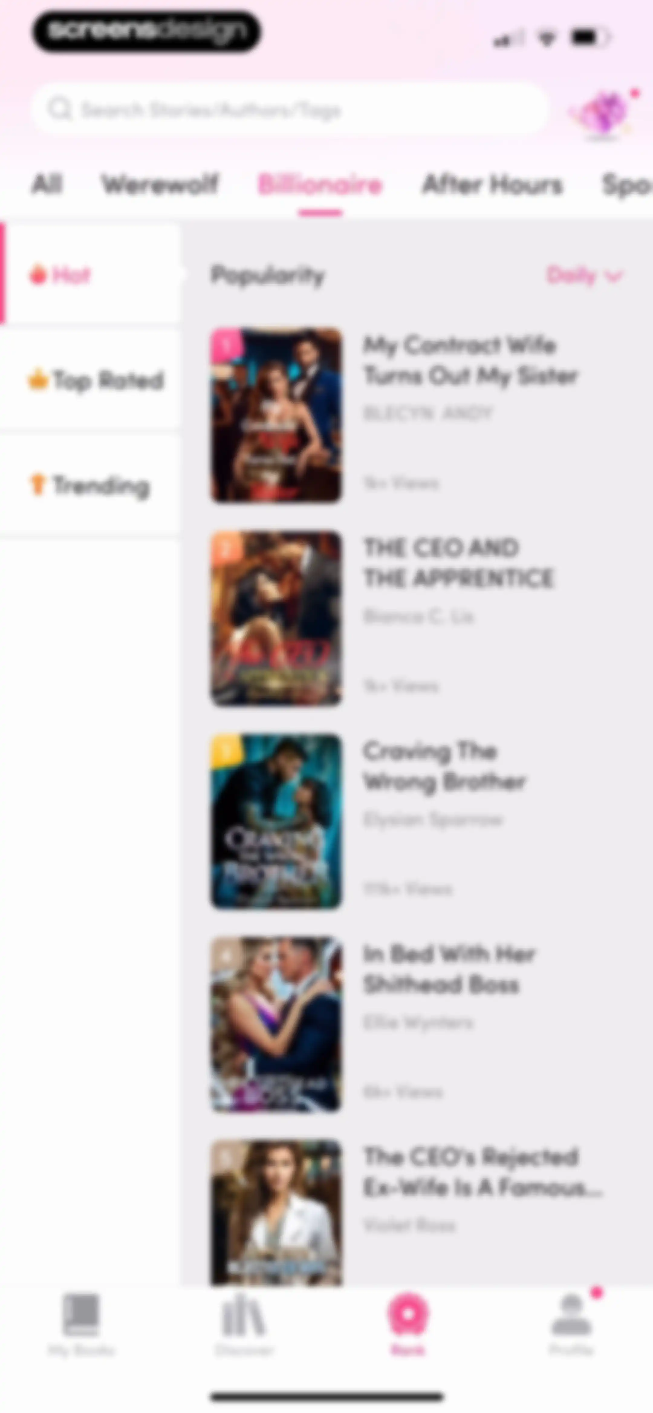 My Fiction: Stories & Novels screen 112