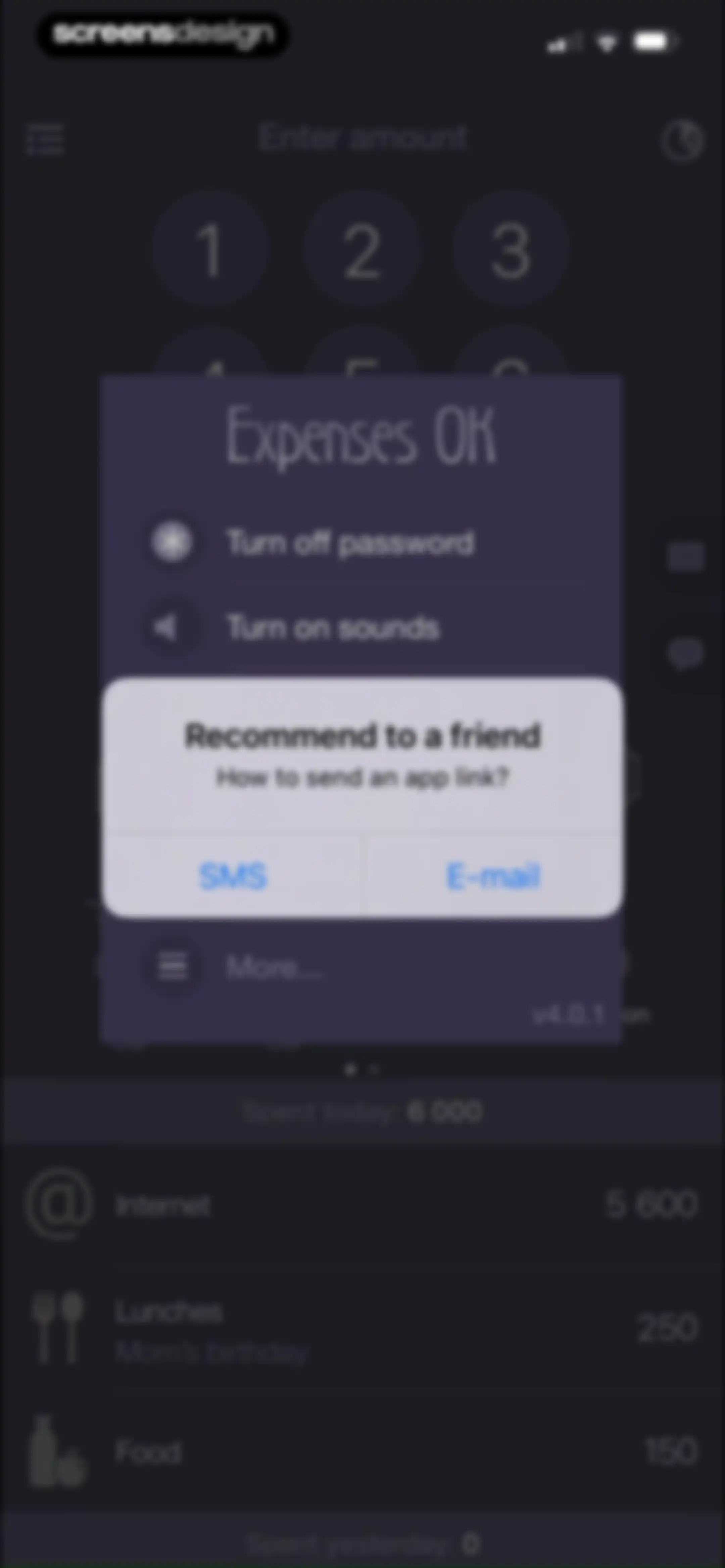 Expenses OK - expenses tracker screen 27