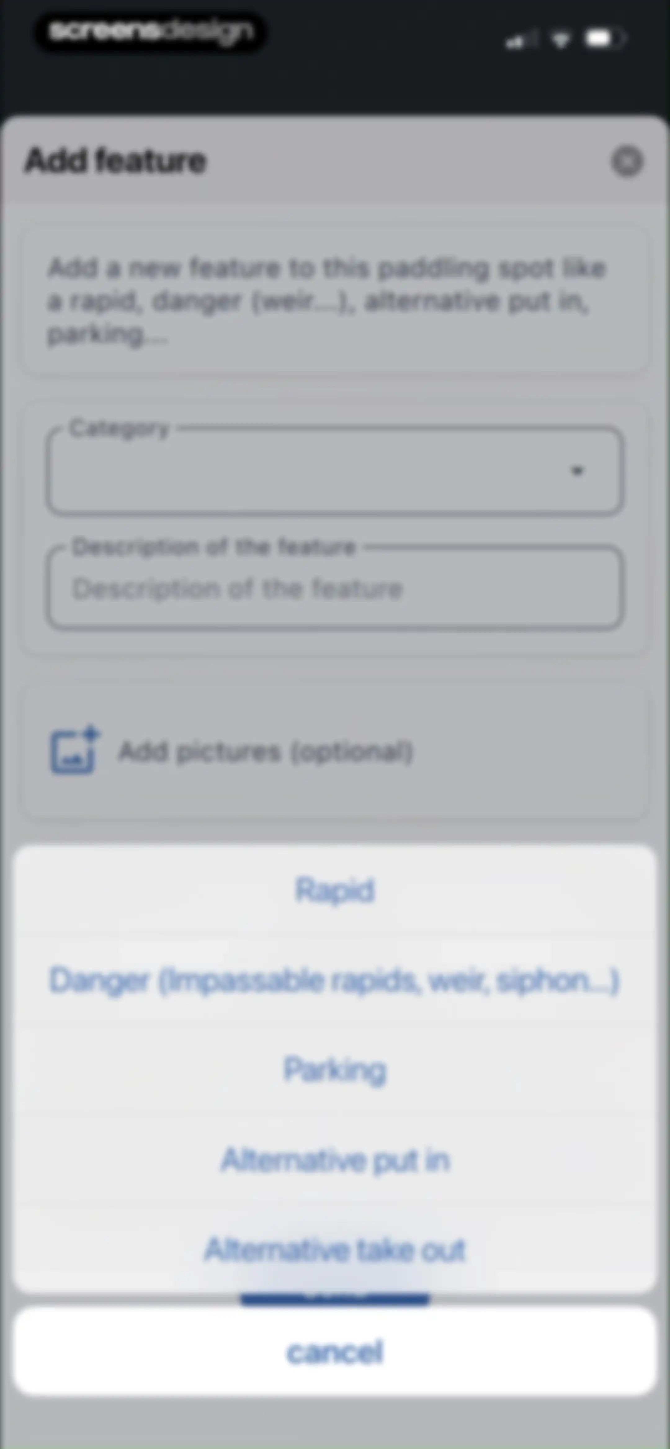 RiverApp - River levels screen 54