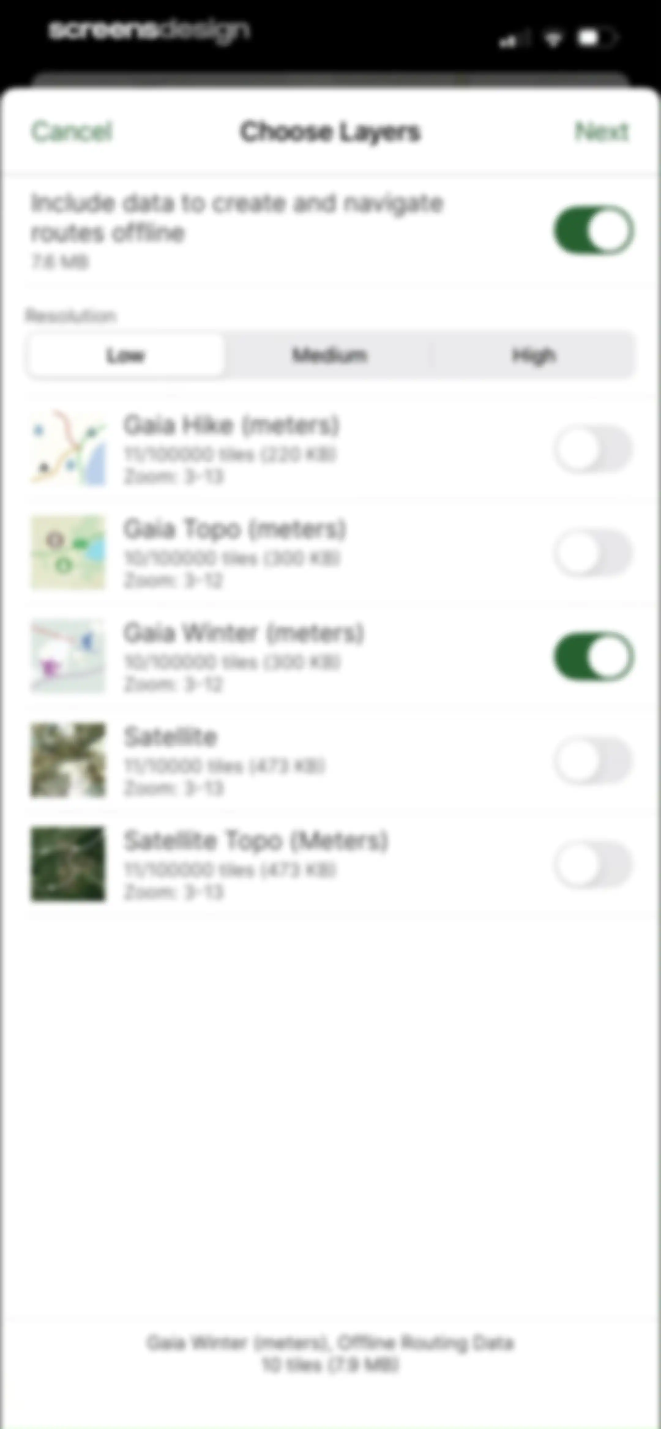 Gaia GPS: Mobile Trail Maps screen 67