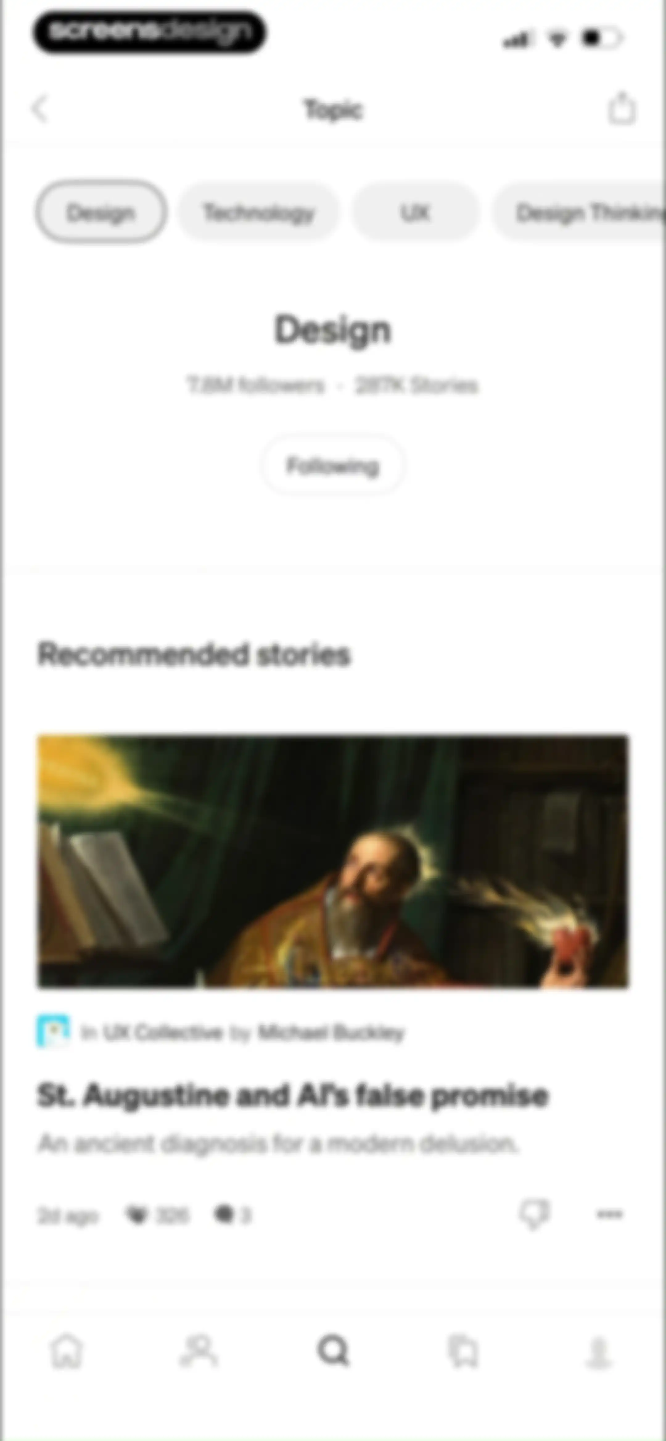 Medium: Read & Write Stories screen 90