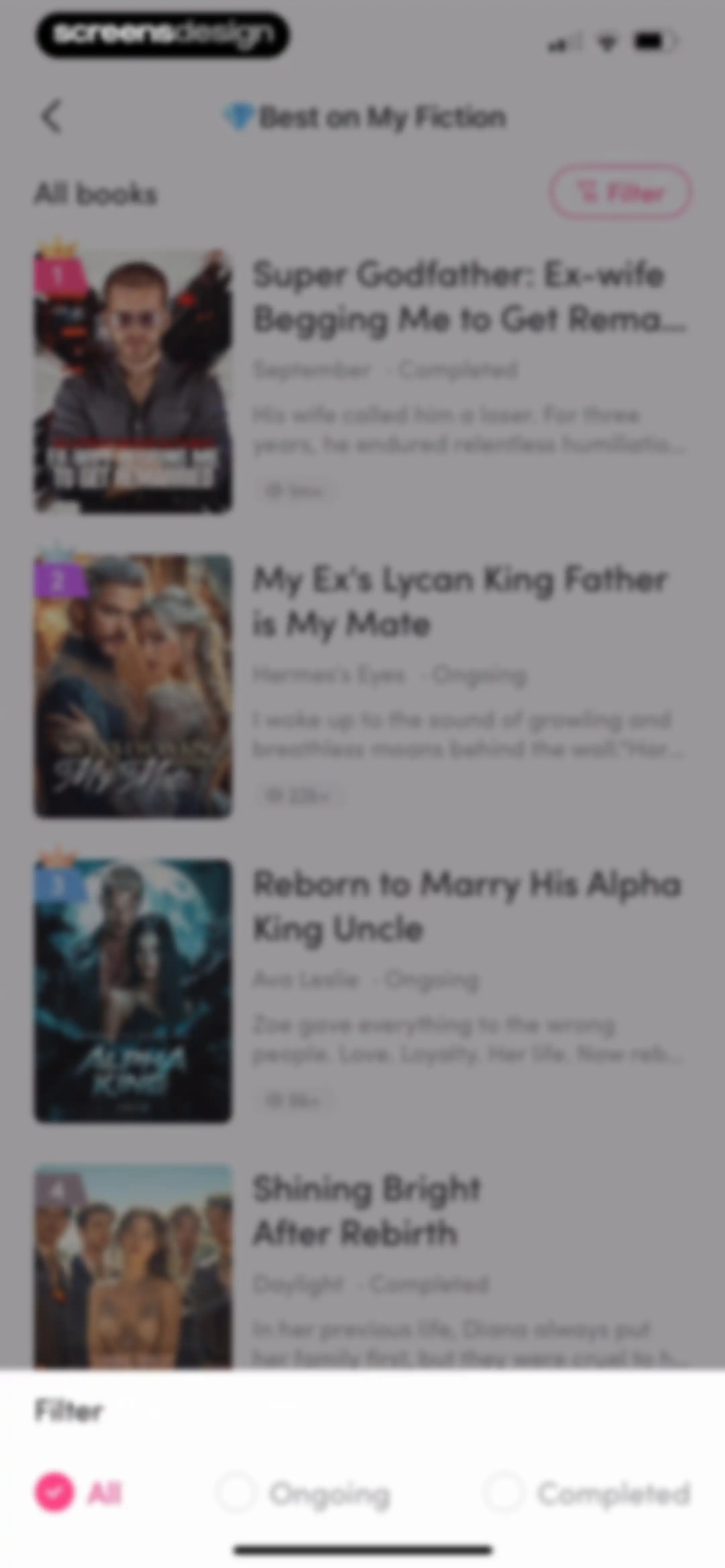 My Fiction: Stories & Novels screen 62